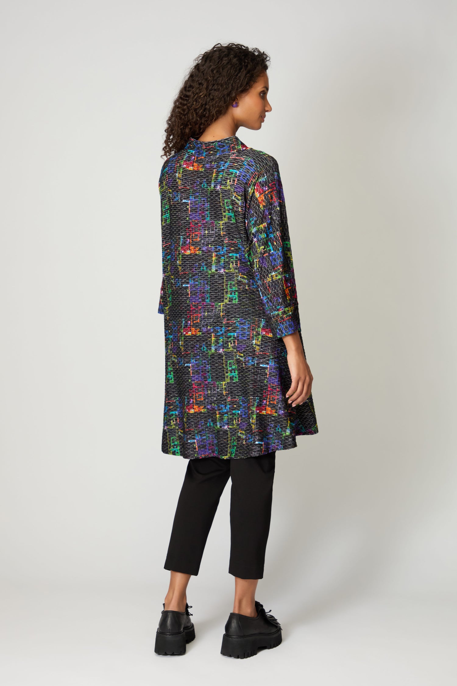 Blanca Graphic Textured Long Tunic