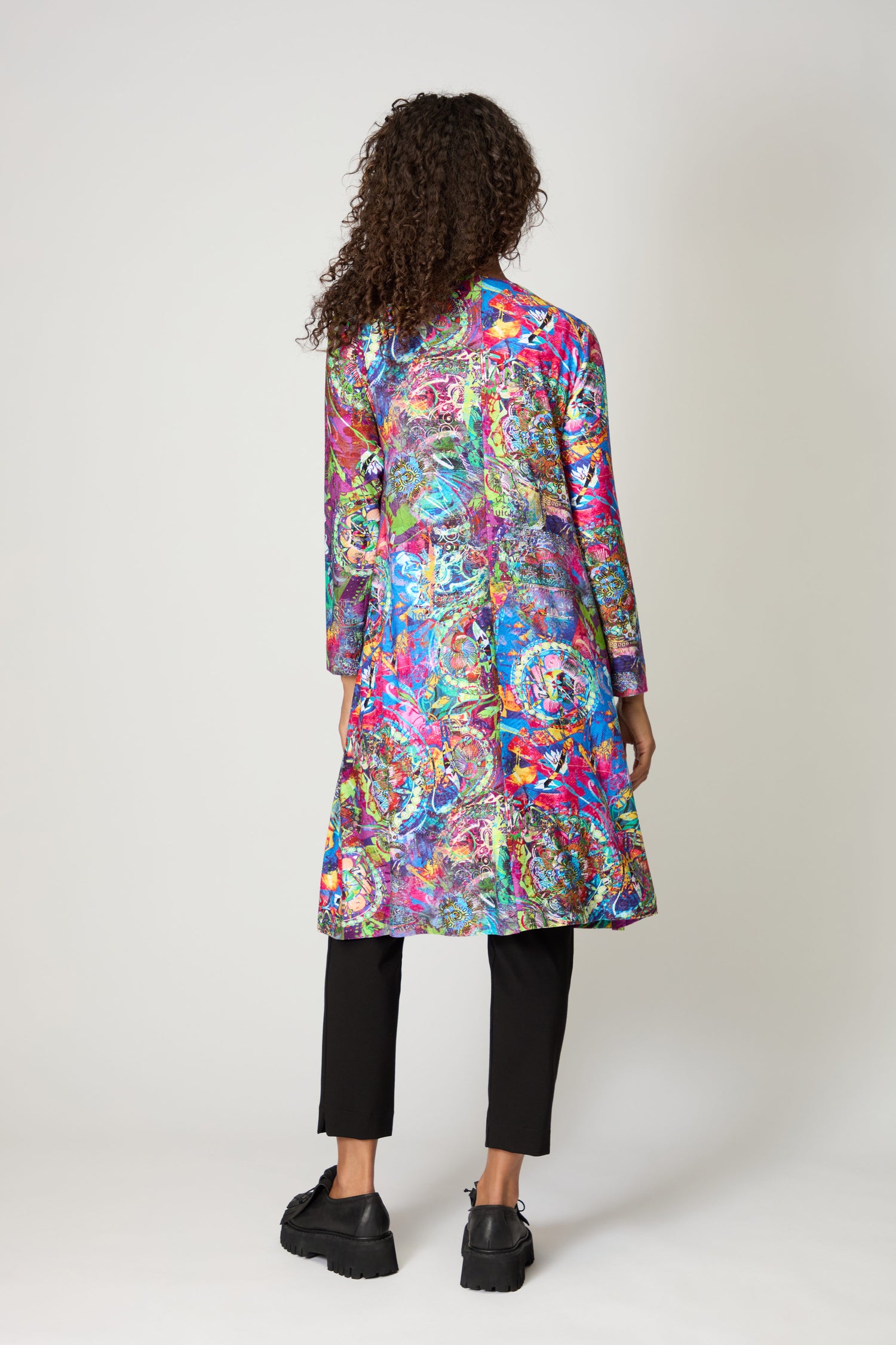 Fioresa Abstract Floral Jersey Dress