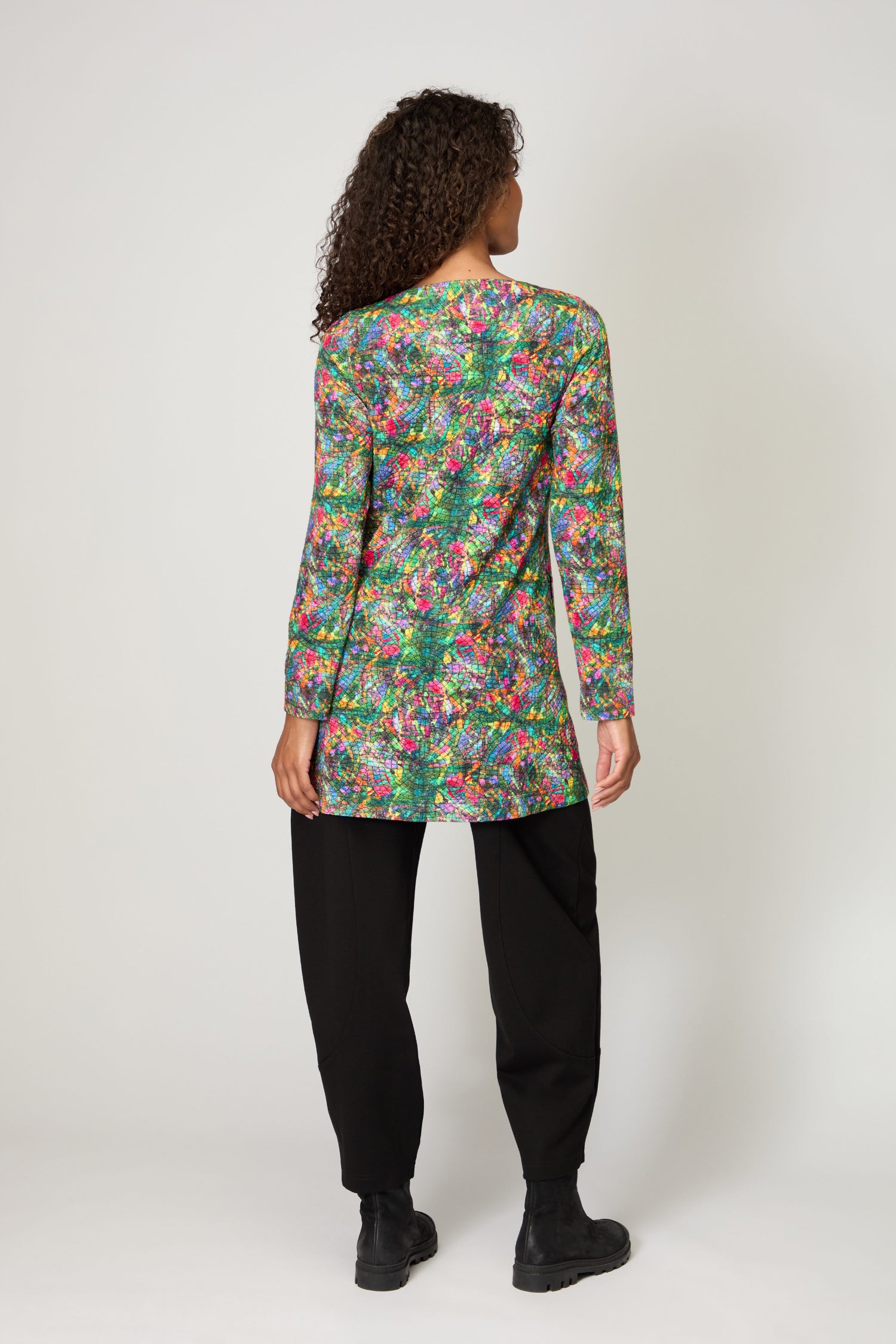 Circle Textured Jersey Tunic