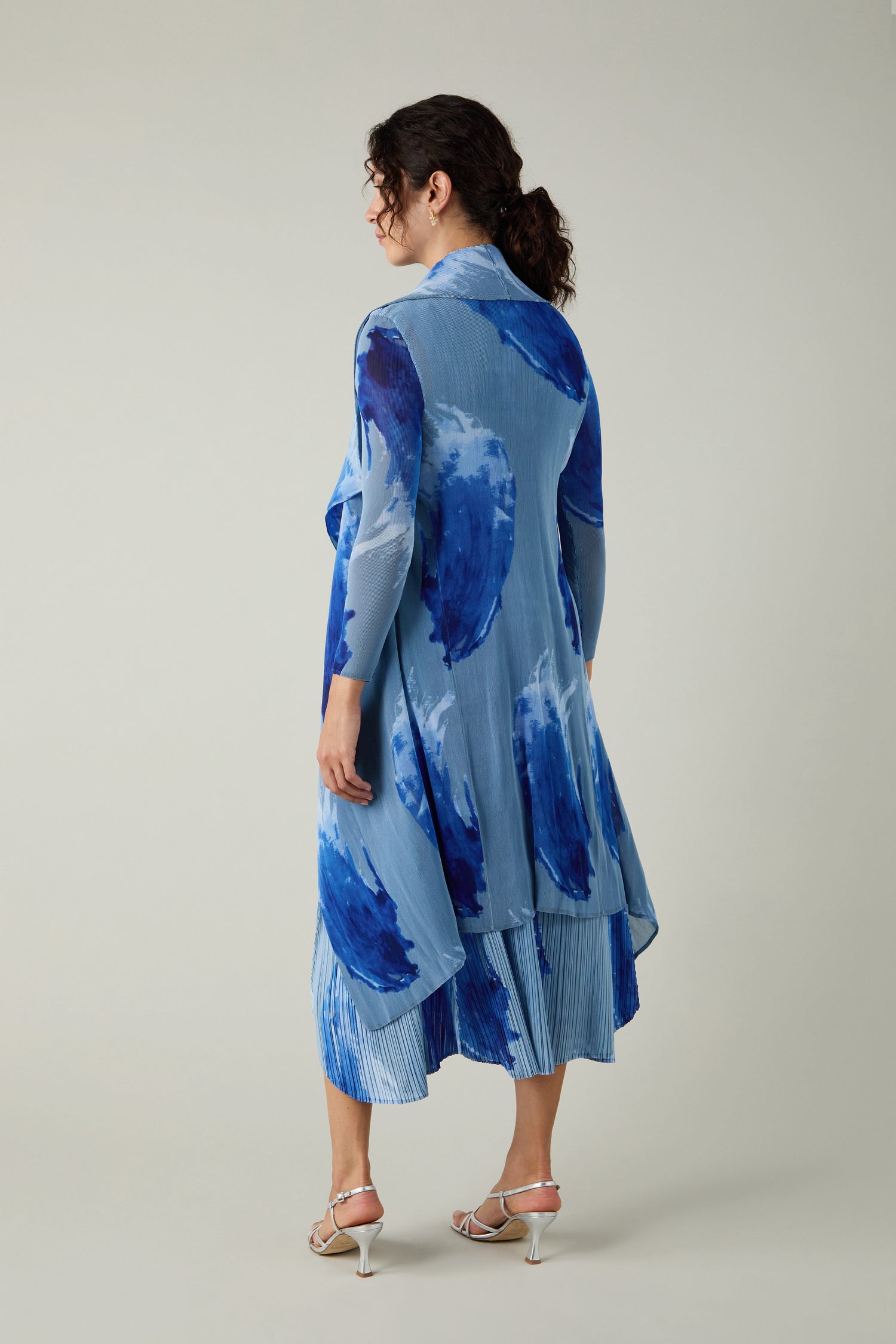 Splash Print Pleated Jacket