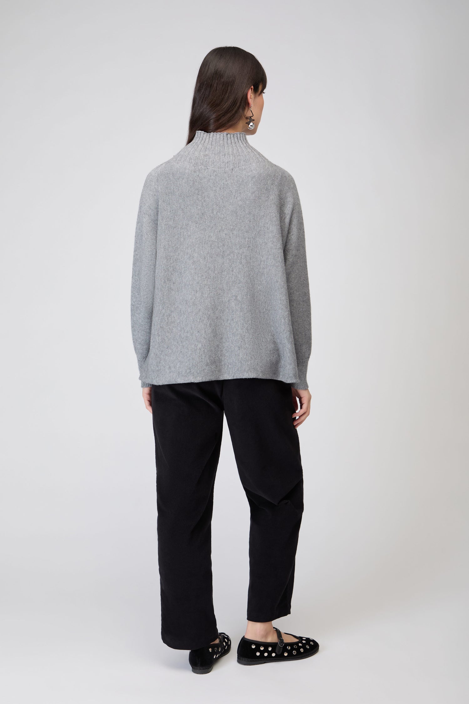 Boxy High Neck Knit