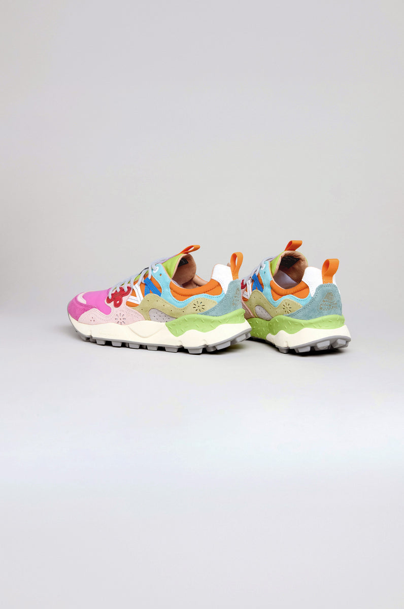 Fuchsia Yamano 3 Colour Pop Trainers – Sahara