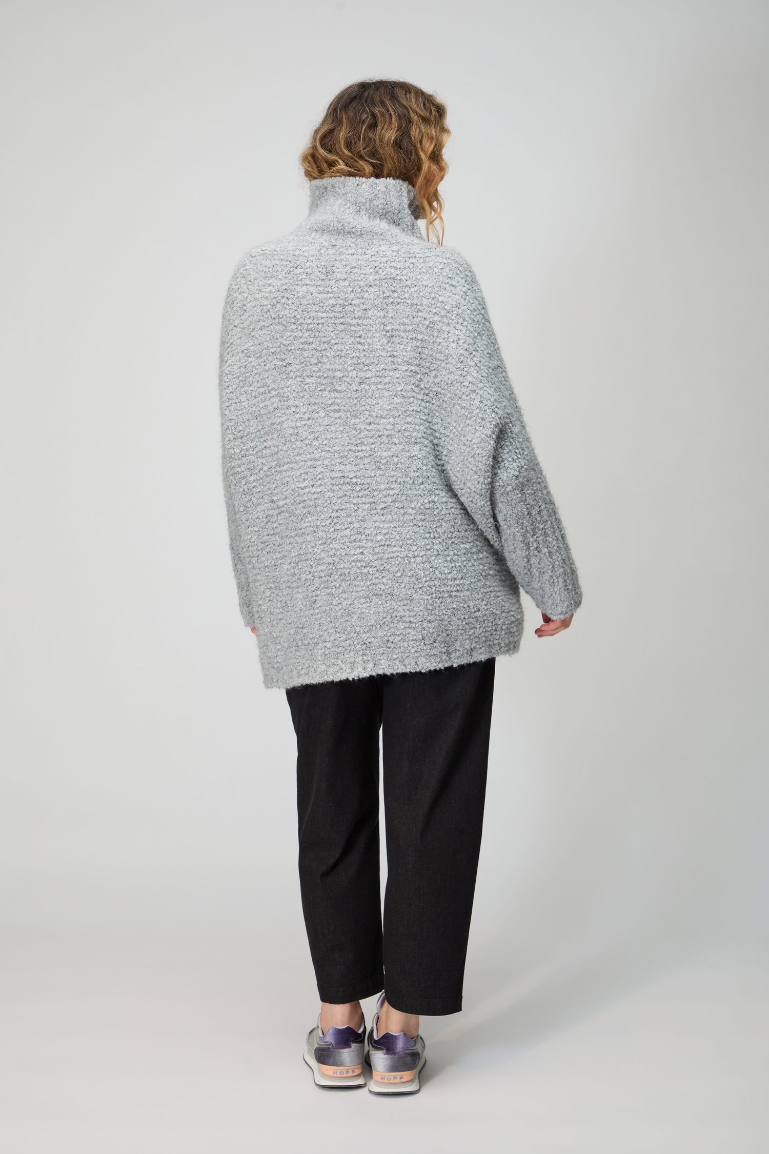 Boucle Cable Knit Jumper