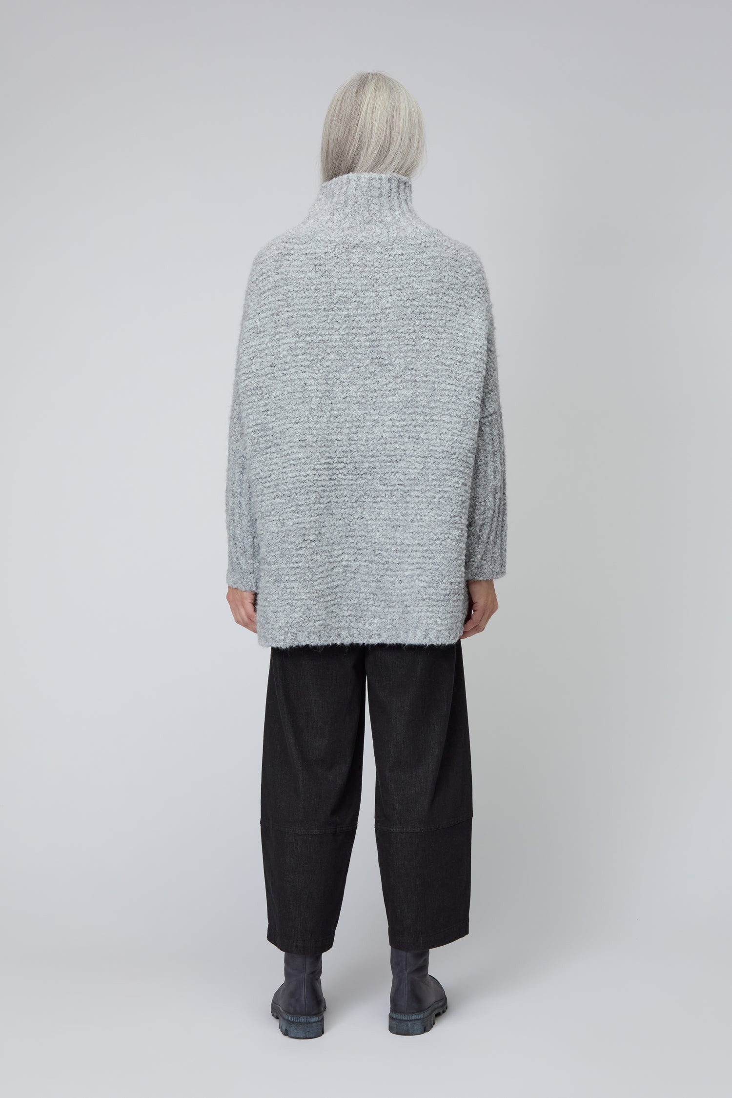 Boucle Cable Knit Jumper