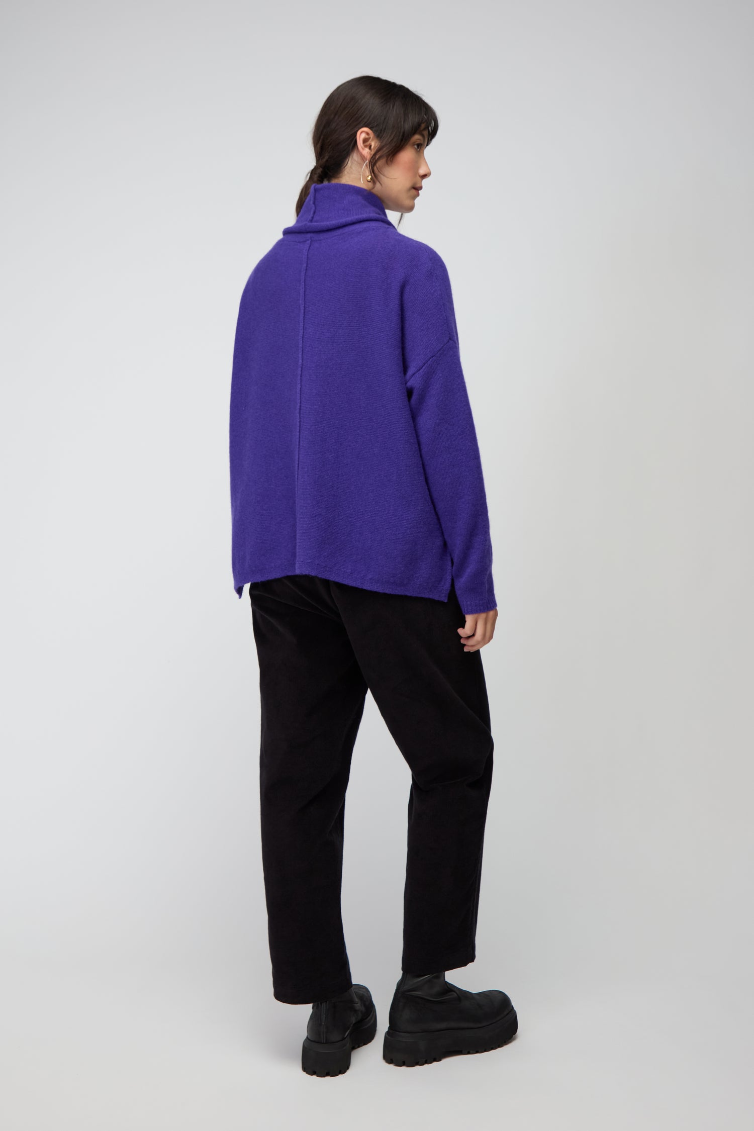 Merino Wool Cowl Neck Jumper