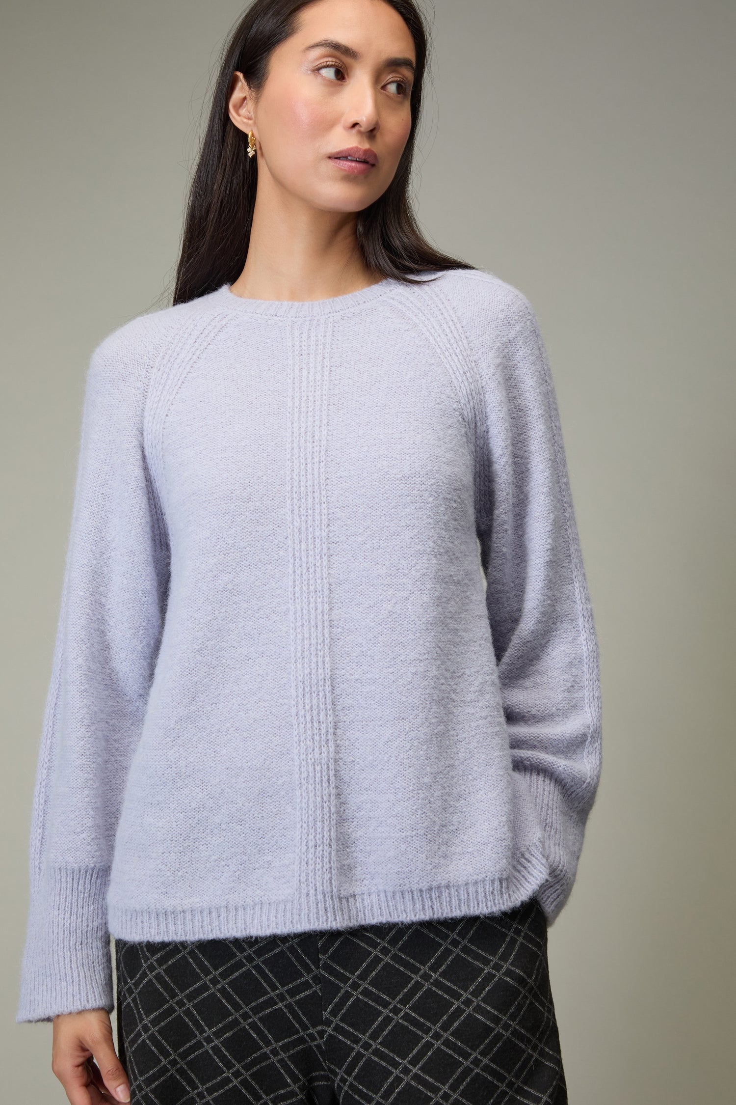 Alpaca Blend Seam Detail Jumper