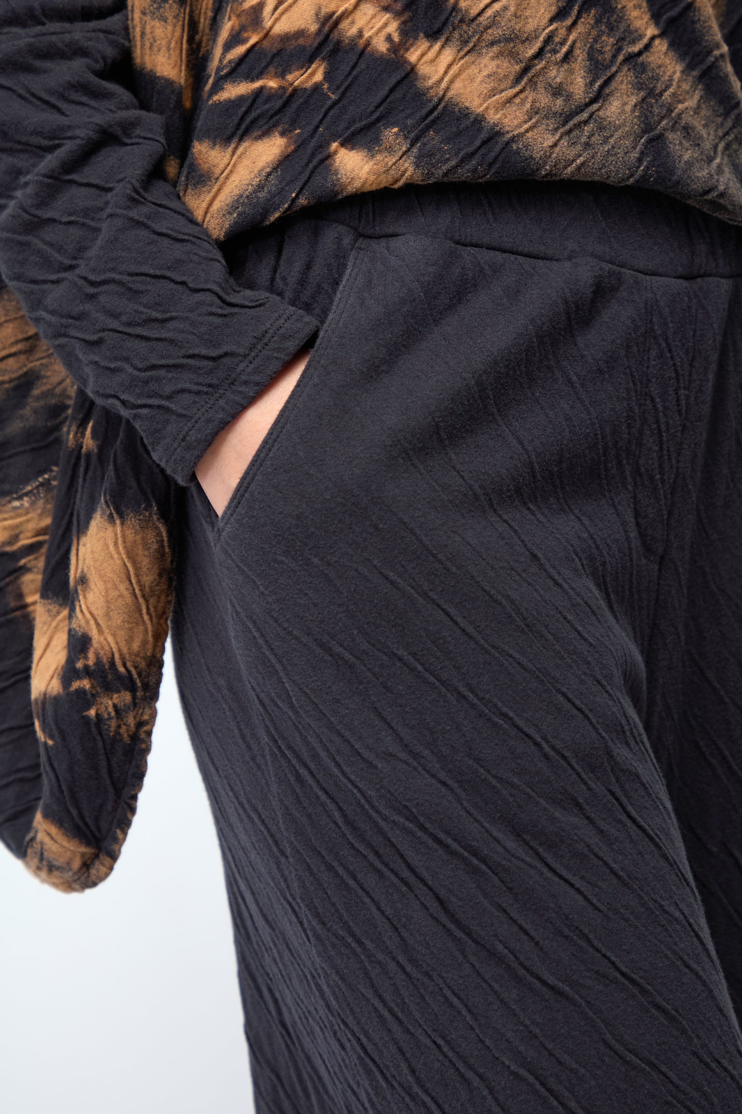 Tie Dye Hem Jersey Trouser