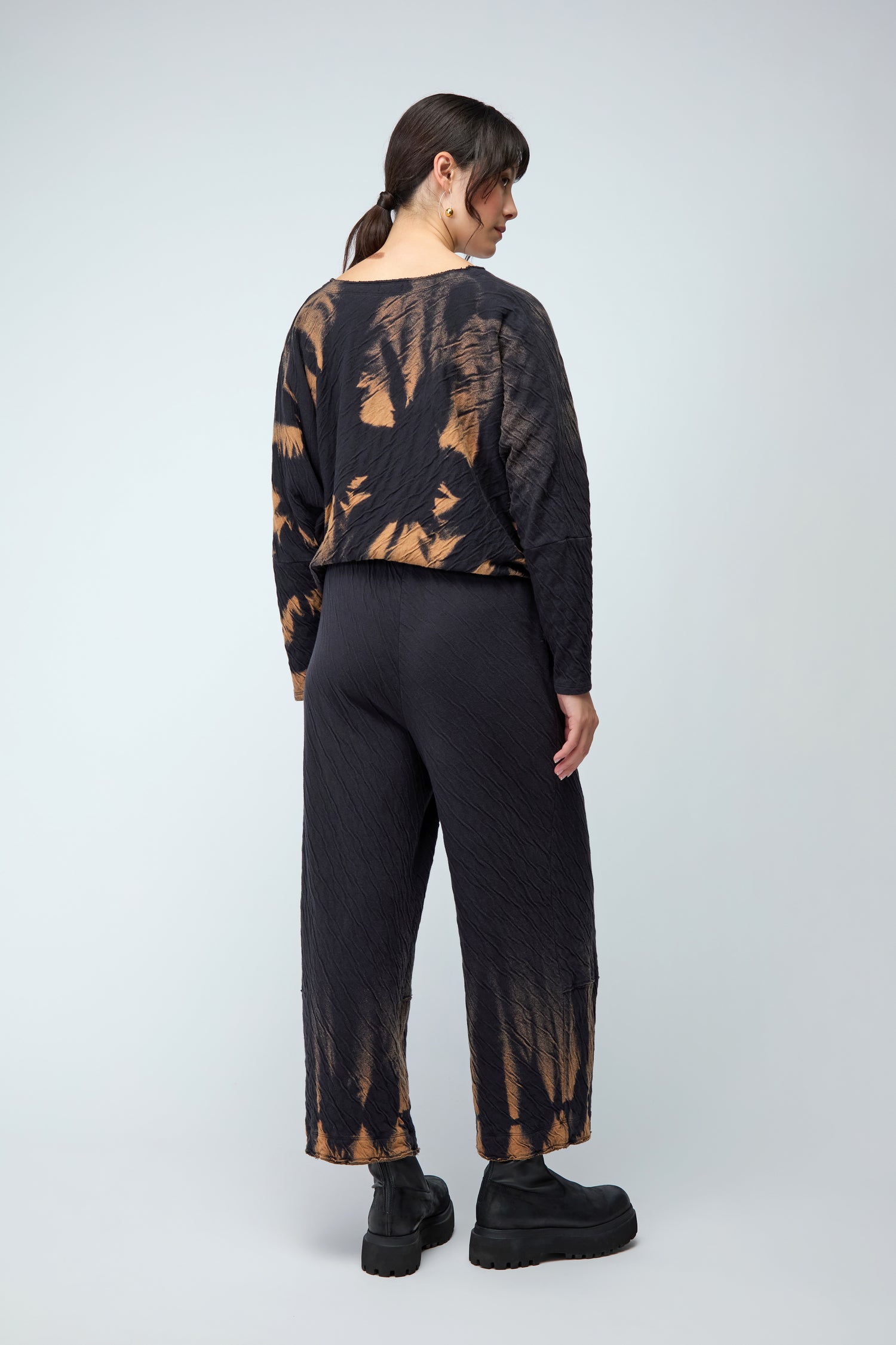 Tie Dye Hem Jersey Trouser