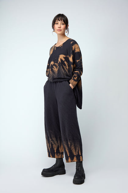 Tie Dye Hem Jersey Trouser