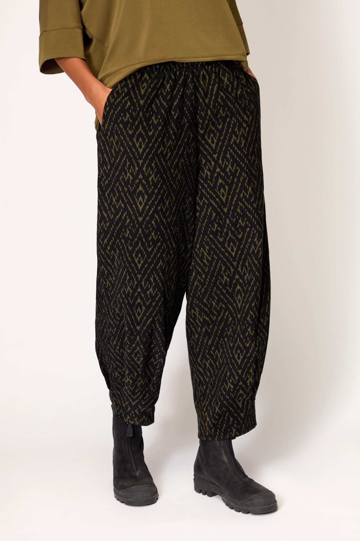 Ornate Textured Cord Bubble Trousers