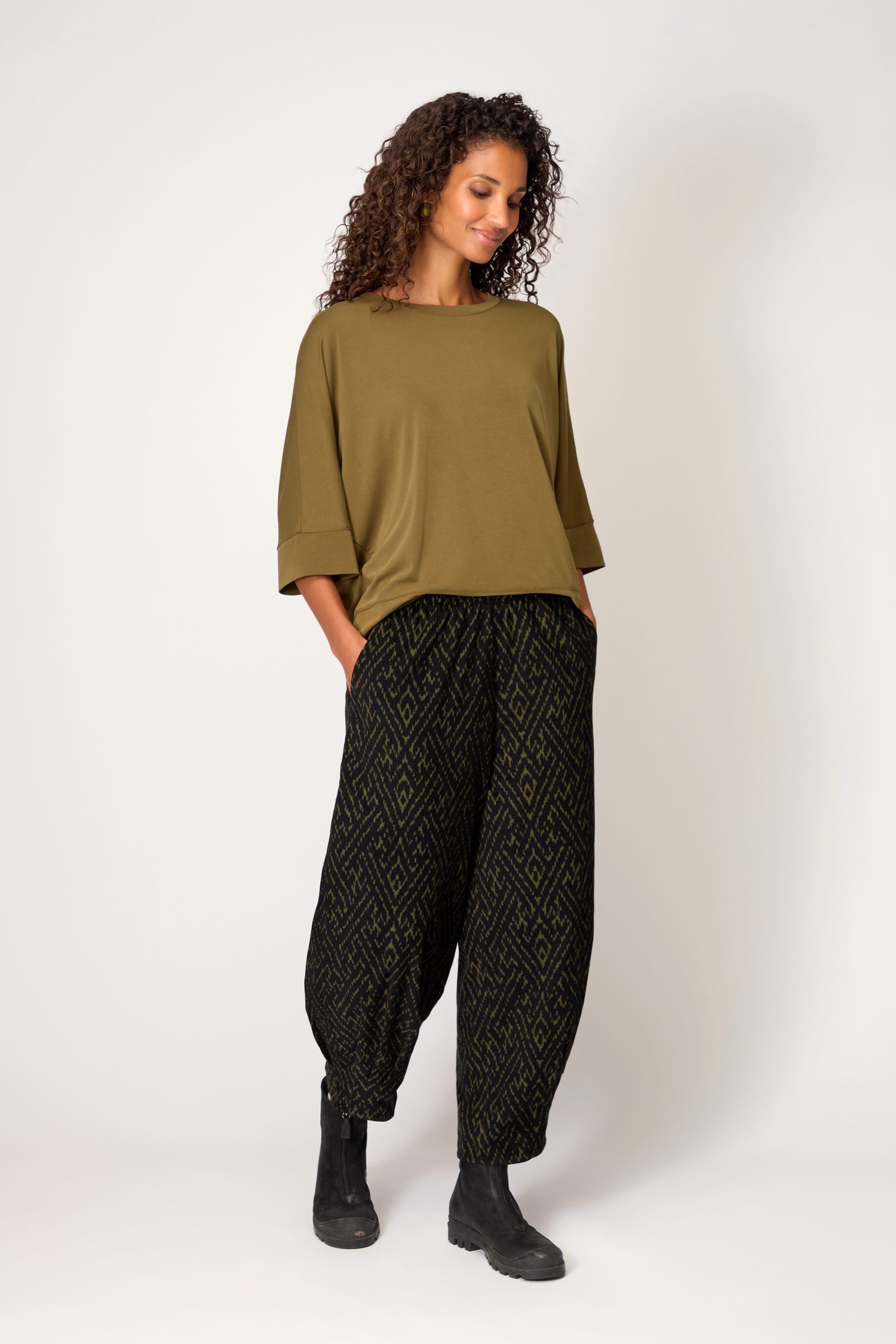 Ornate Textured Cord Bubble Trousers