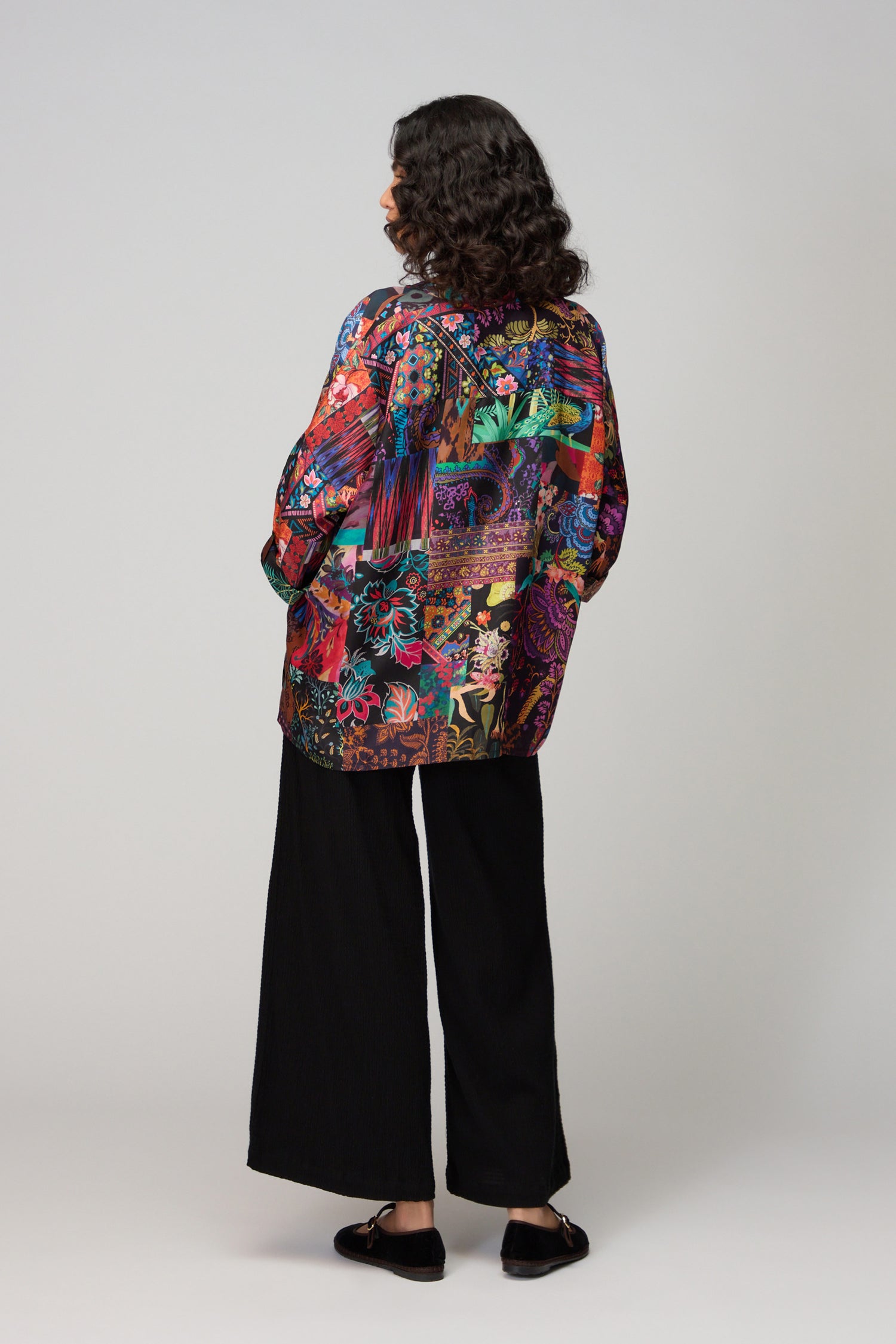 Sahara Winter Patchwork Silk Shirt
