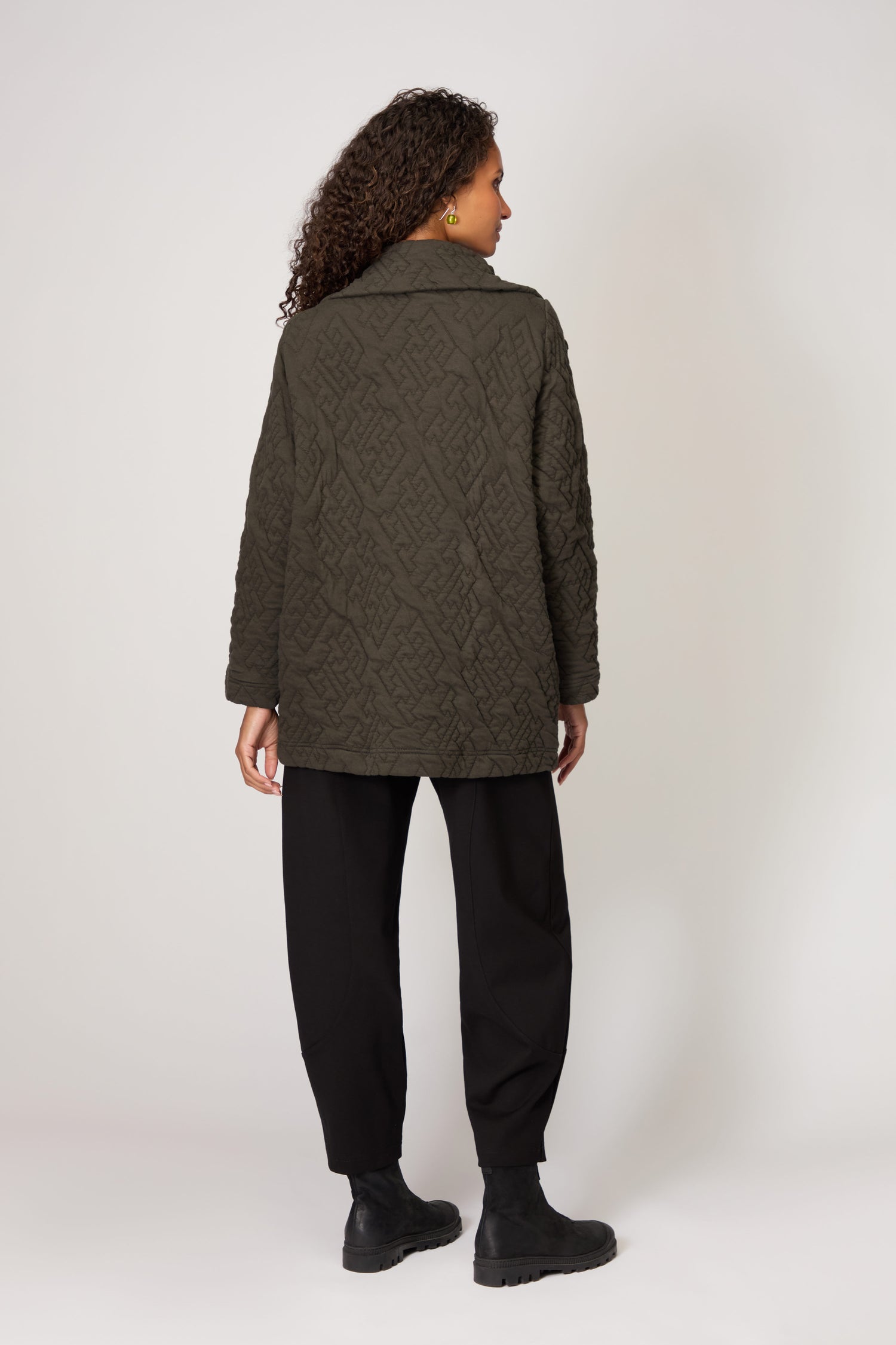 Geo Quilted Cotton Jacket