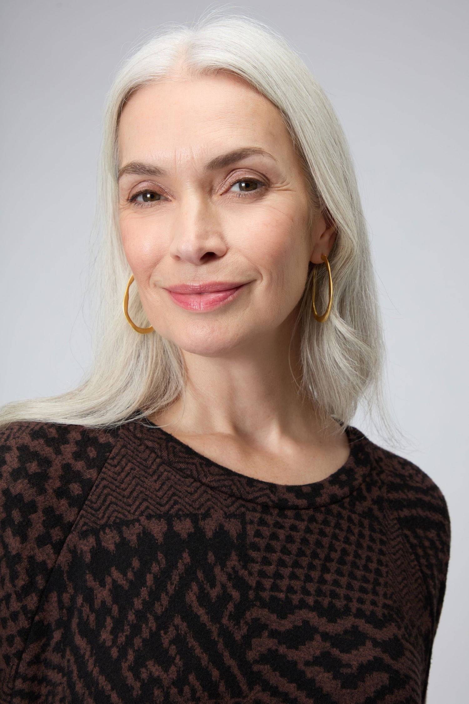 Textured Ikat Patchwork Jersey Top