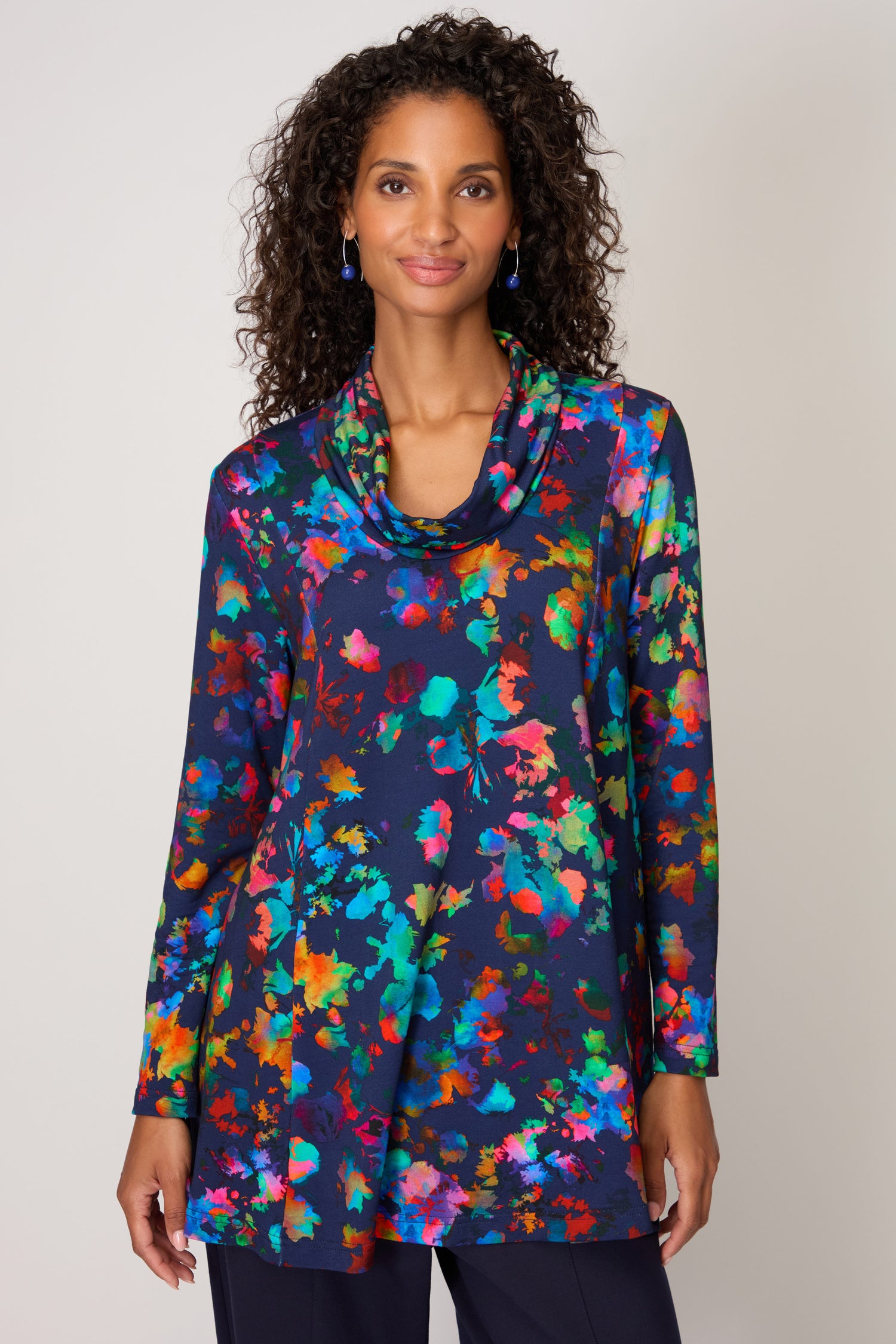 Vivid Petals Jersey Tunic