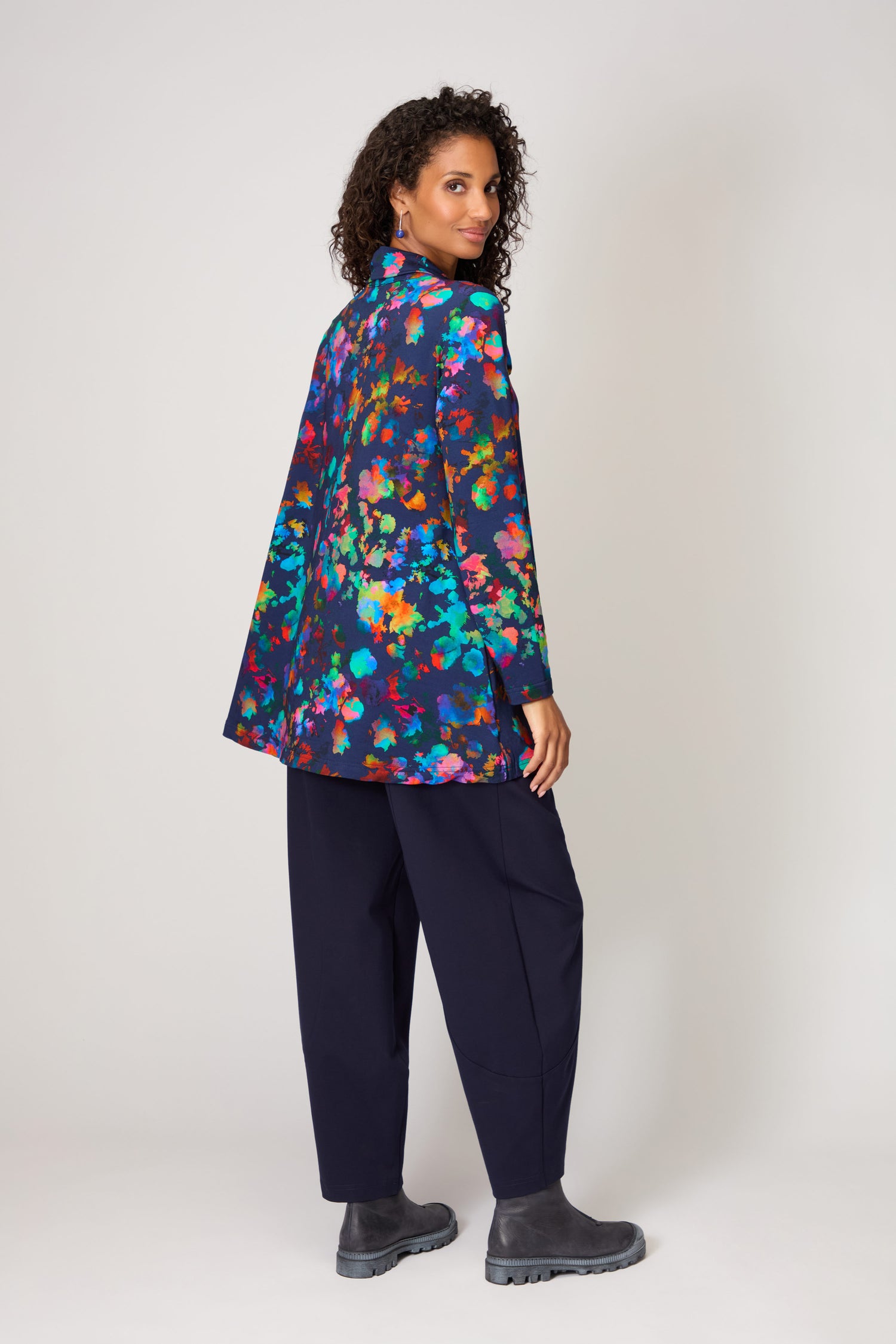 Vivid Petals Jersey Tunic