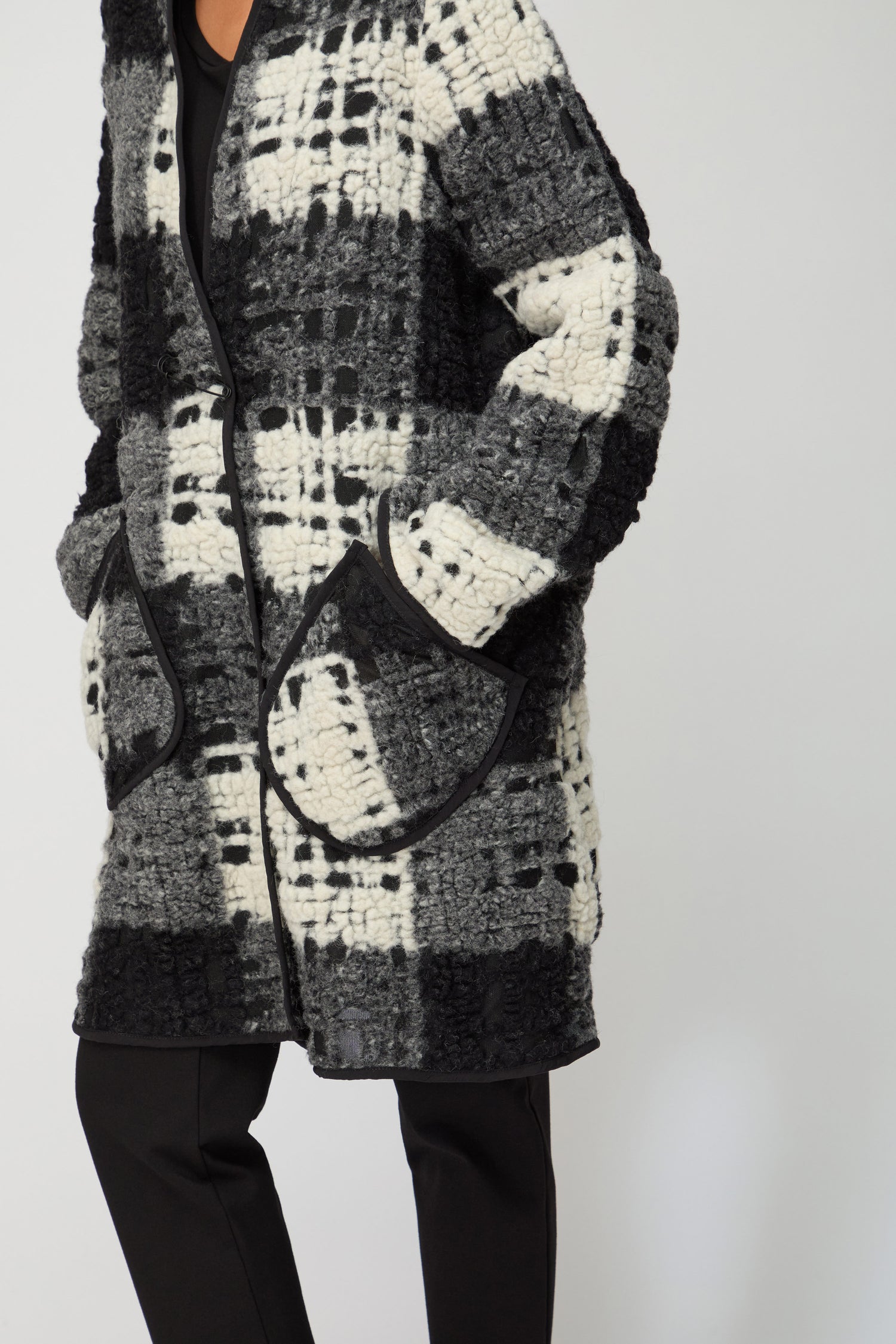 Crochet Check Coat