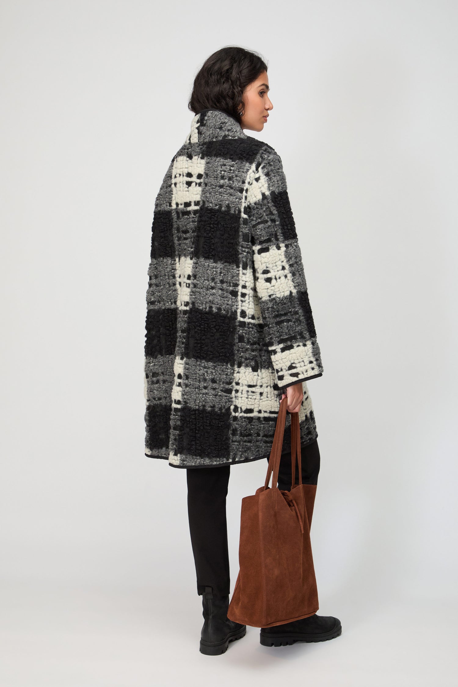 Crochet Check Coat