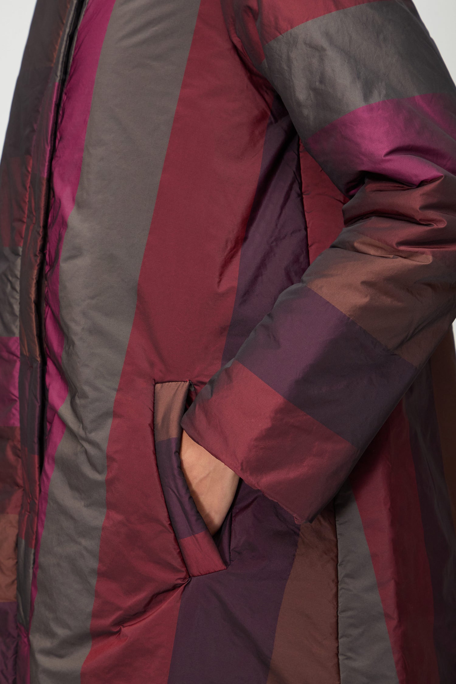 Bubble Hem Padded Coat