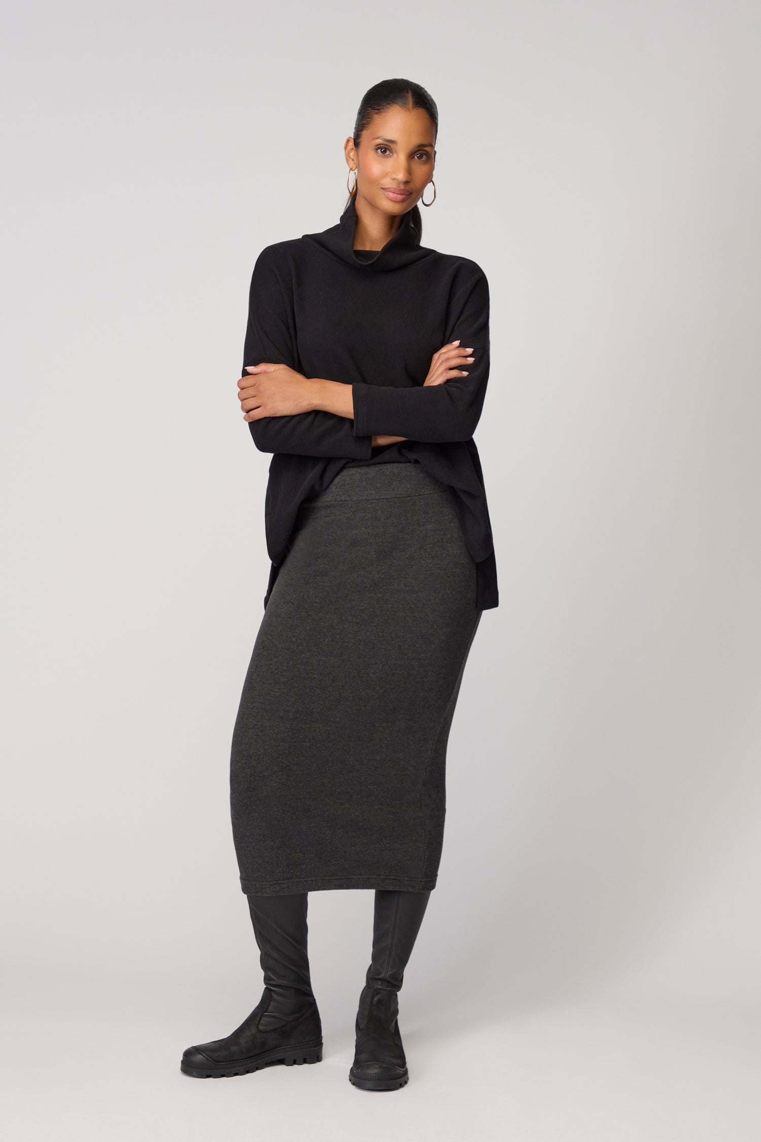 Lilla Soft Jersey Tube Skirt