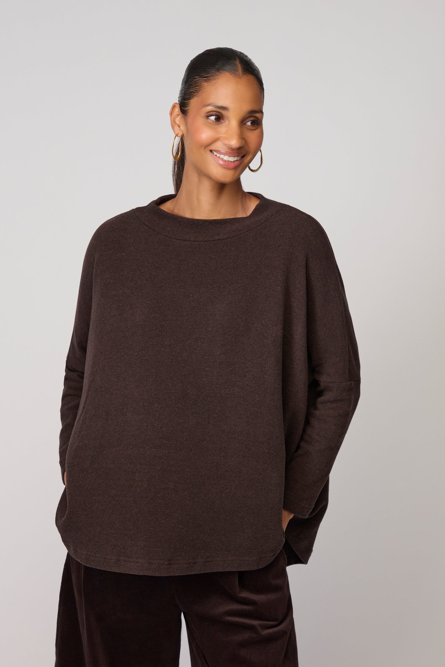 Spino Boxy Soft Jersey Top