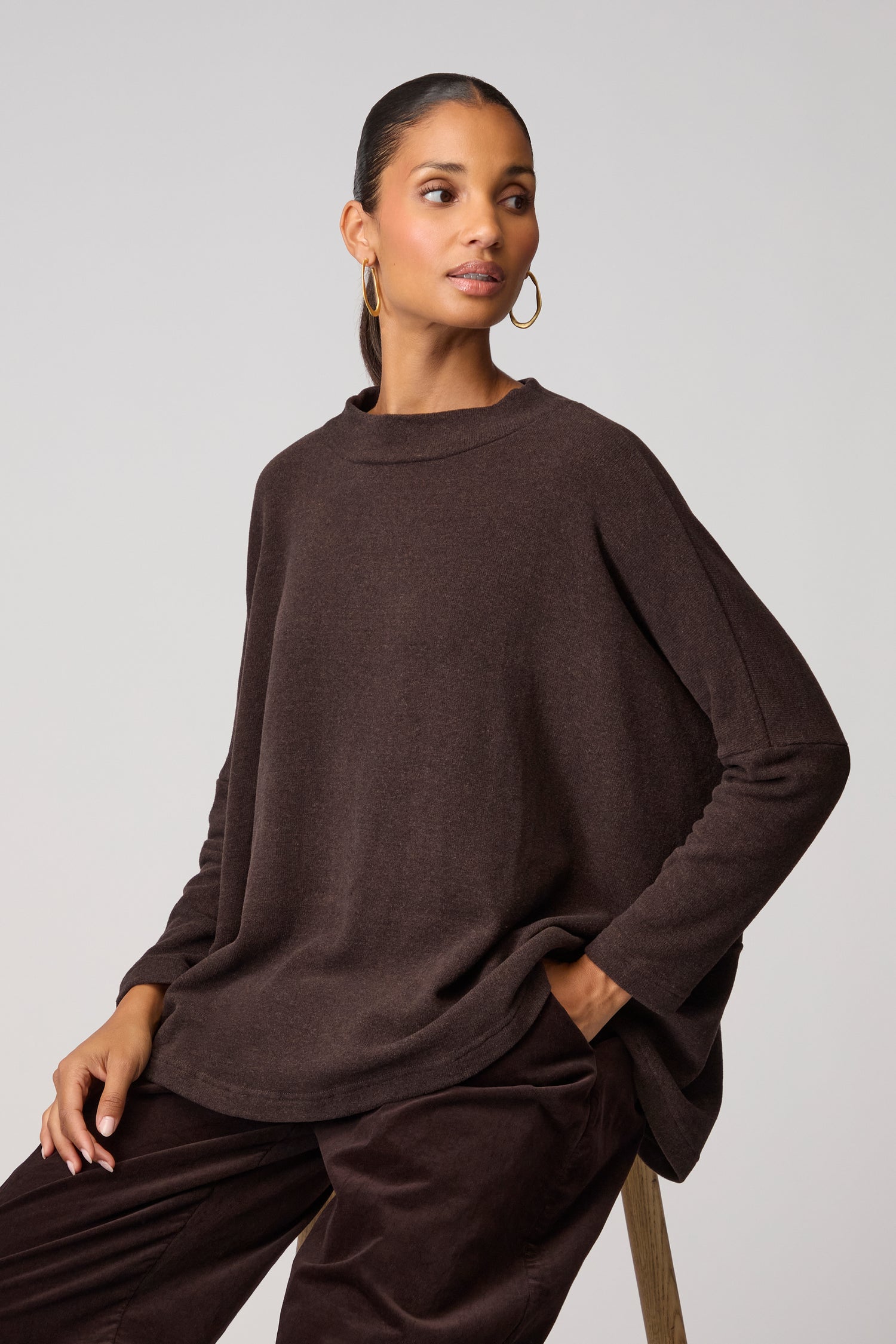 Spino Boxy Soft Jersey Top