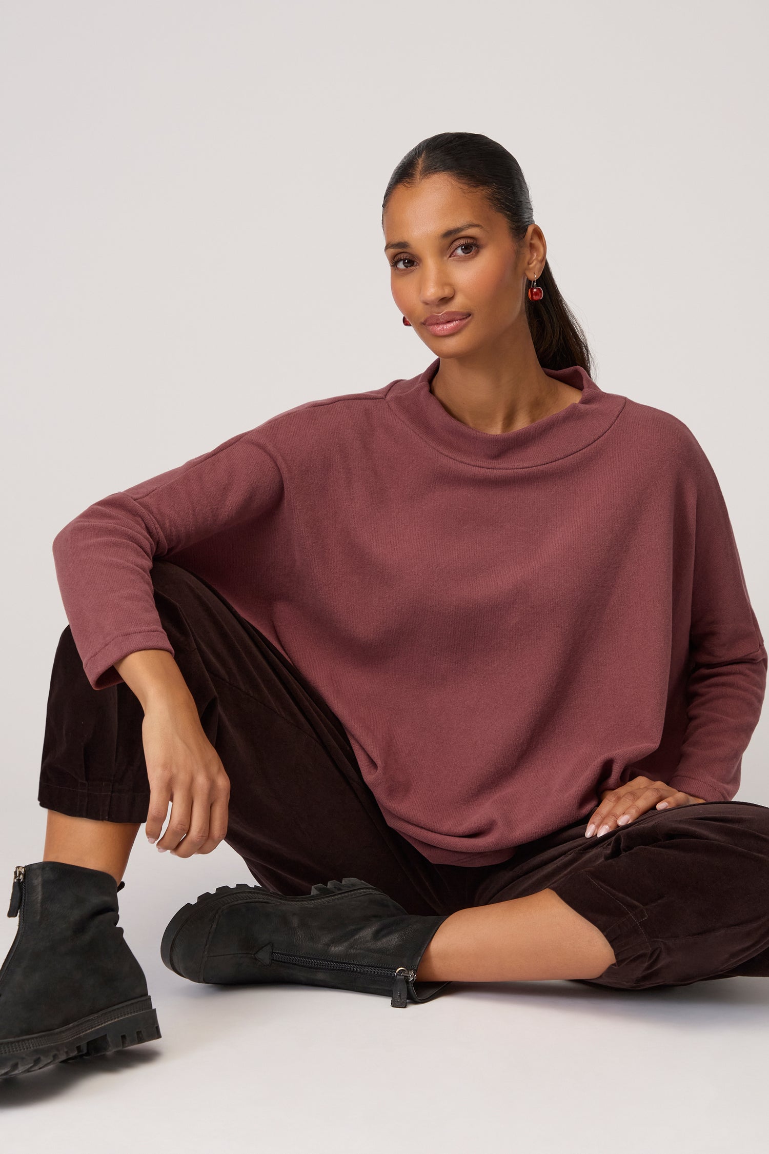 Spino Boxy Soft Jersey Top