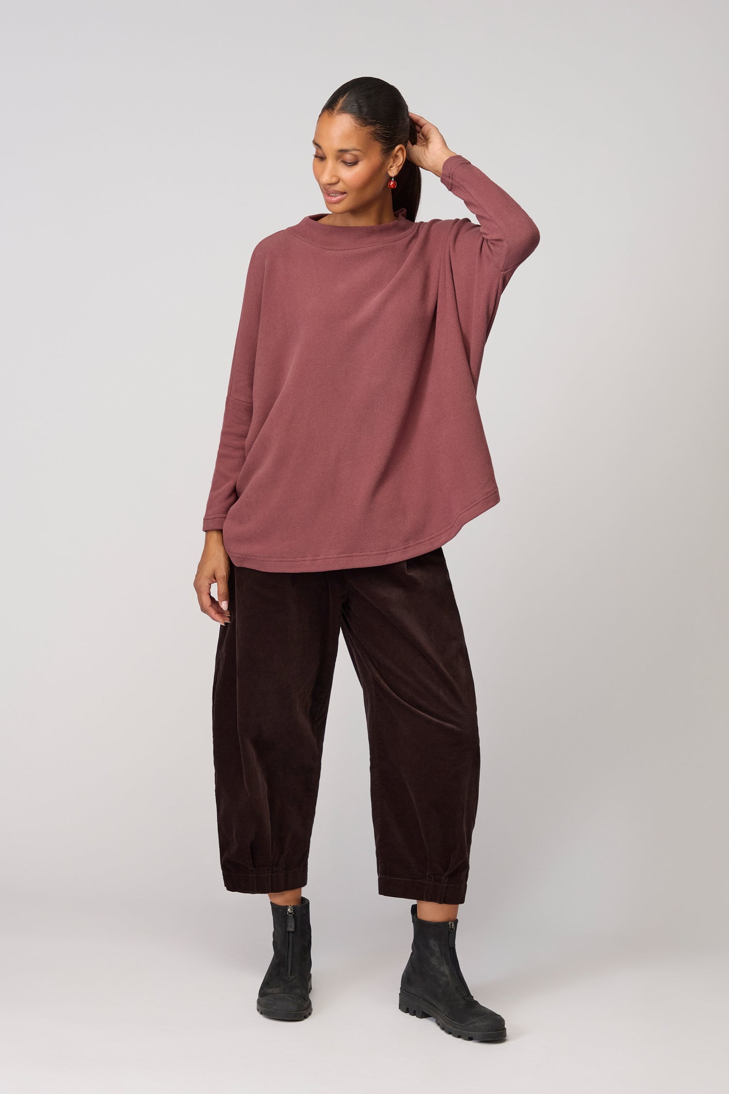 Spino Boxy Soft Jersey Top