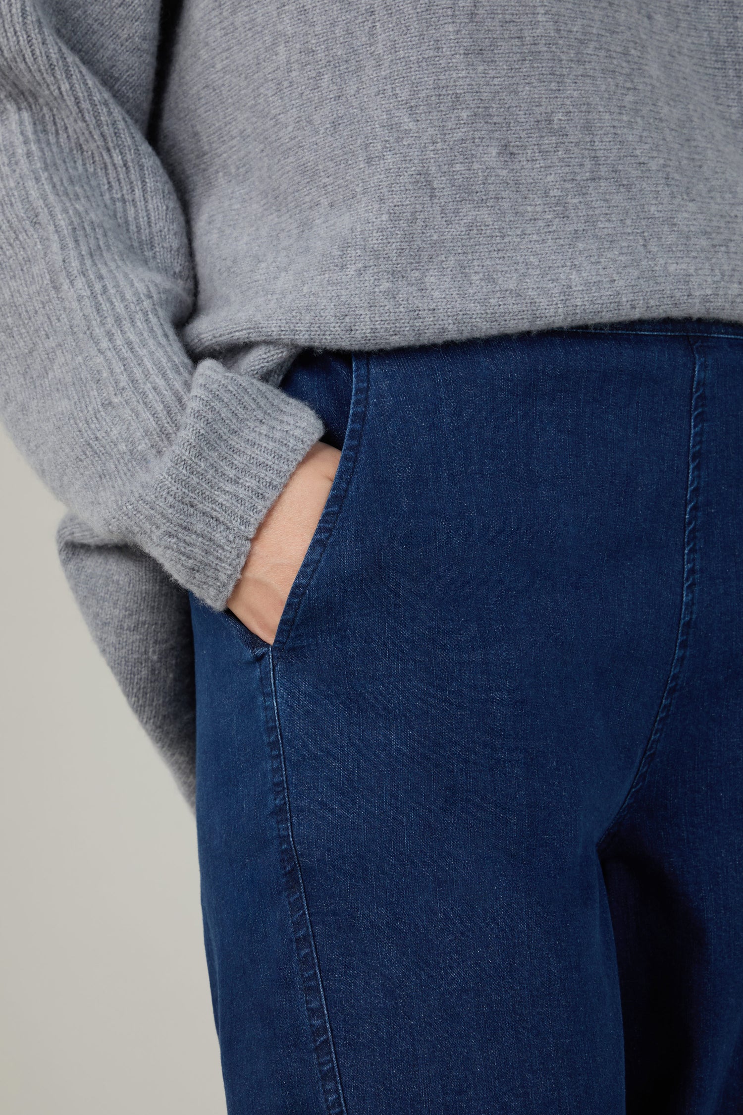 Stretch Denim Bubble Trousers