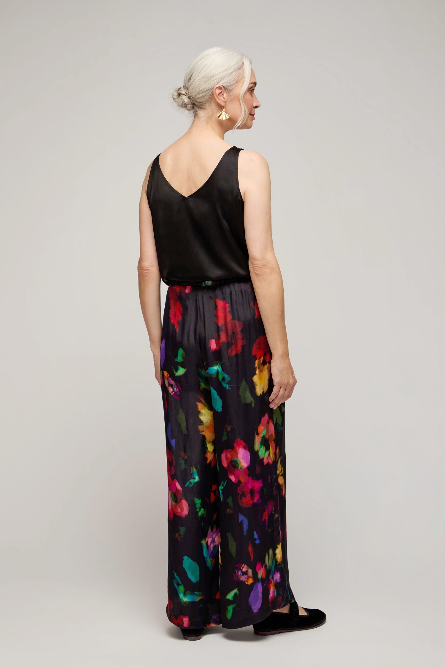 Winter Floral Wide Trouser