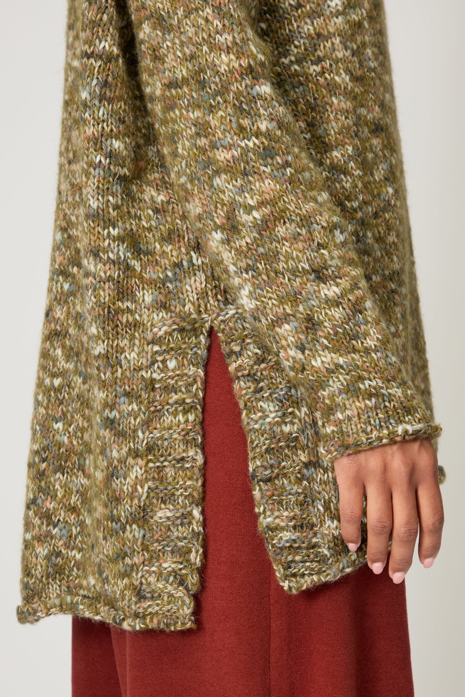 Marl Scoop Neck Knit