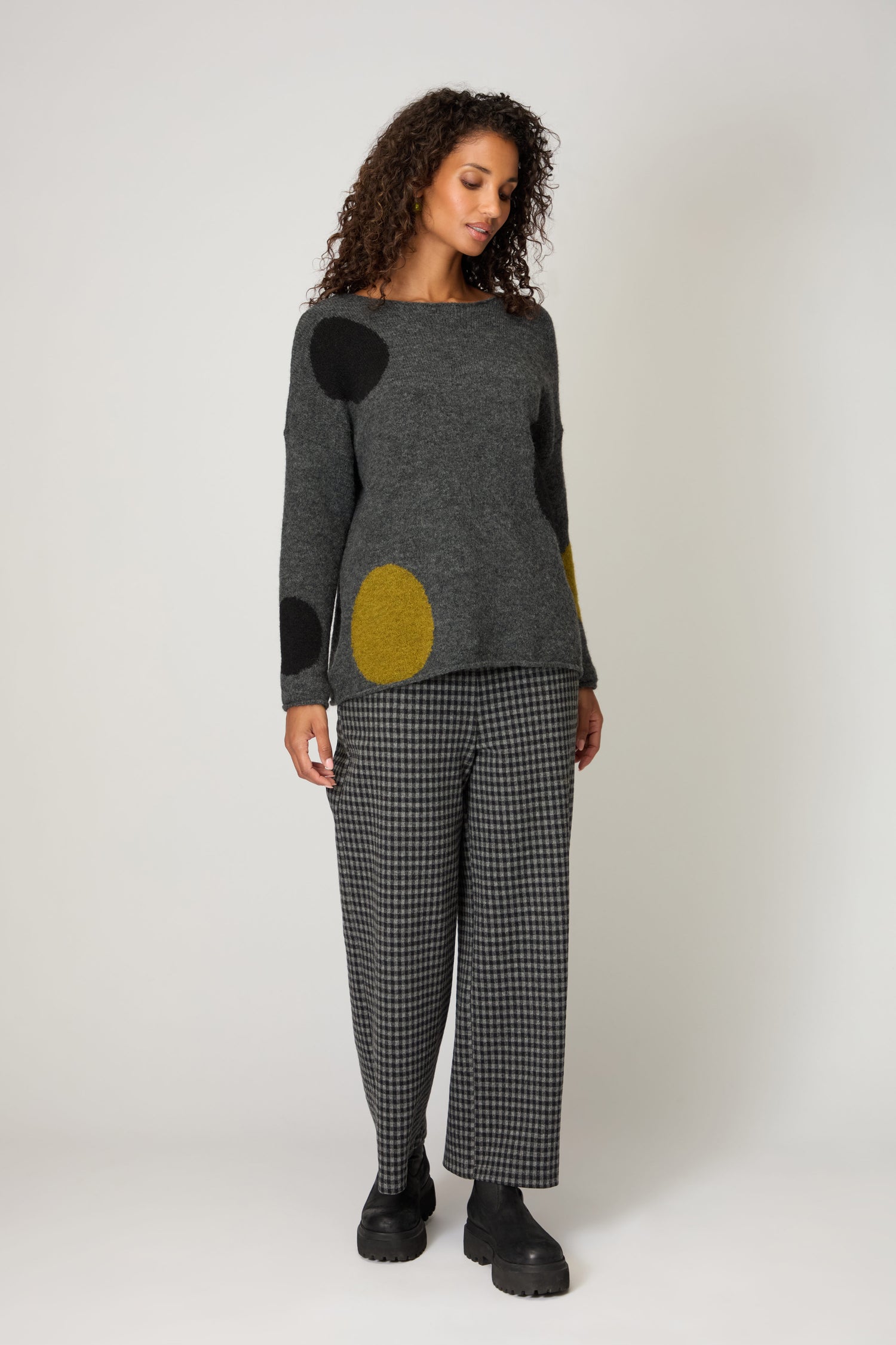 Multi Spot Knit Top