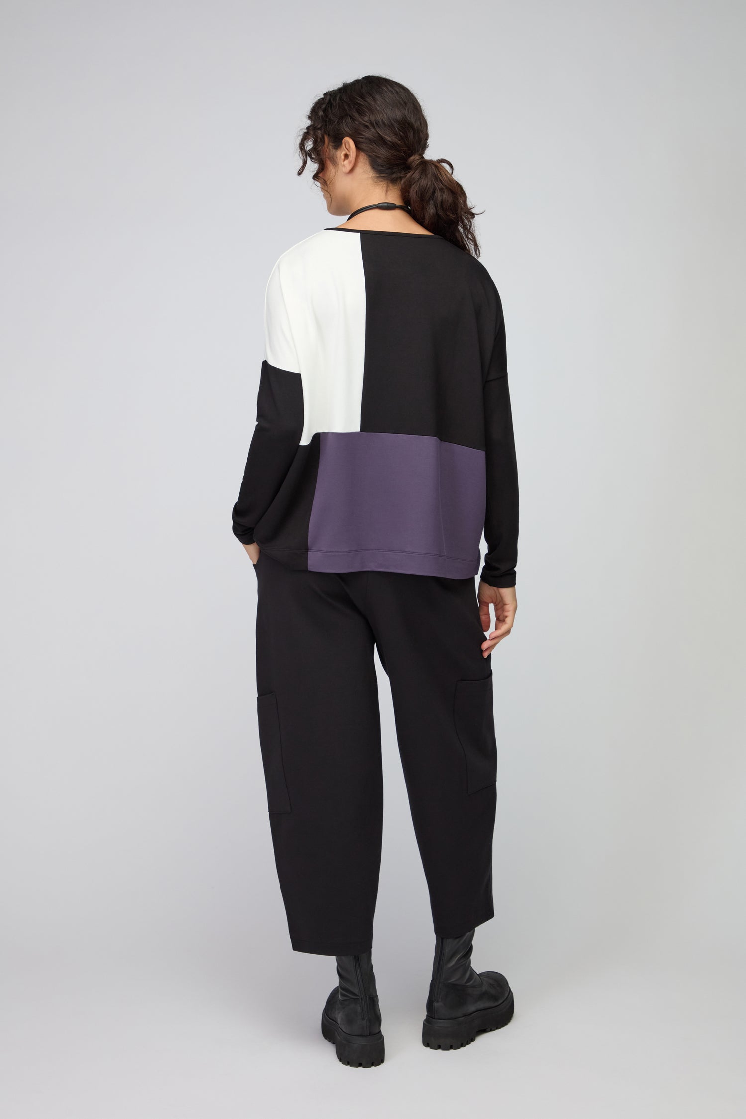 Block Print Jersey Top