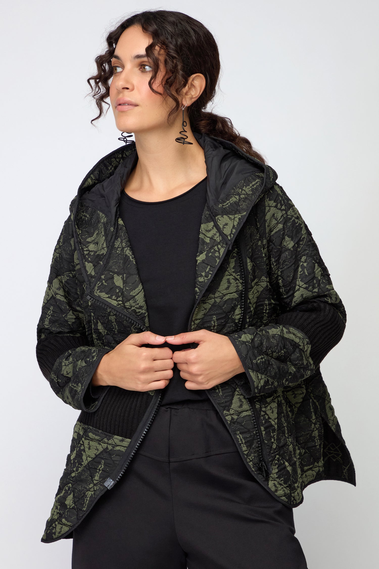 Padded Print Jacket