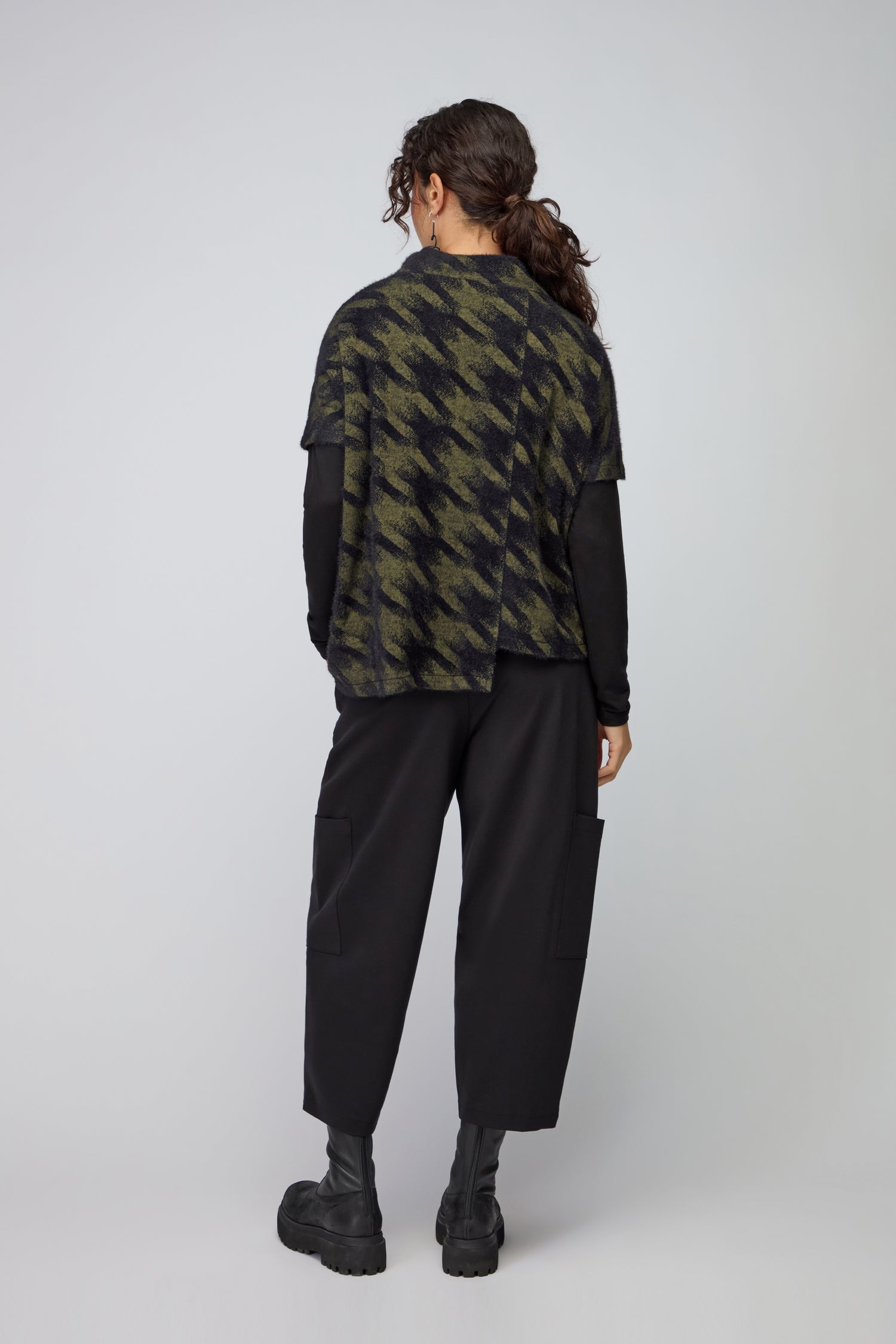 Blurred Jacquard Jersey Top