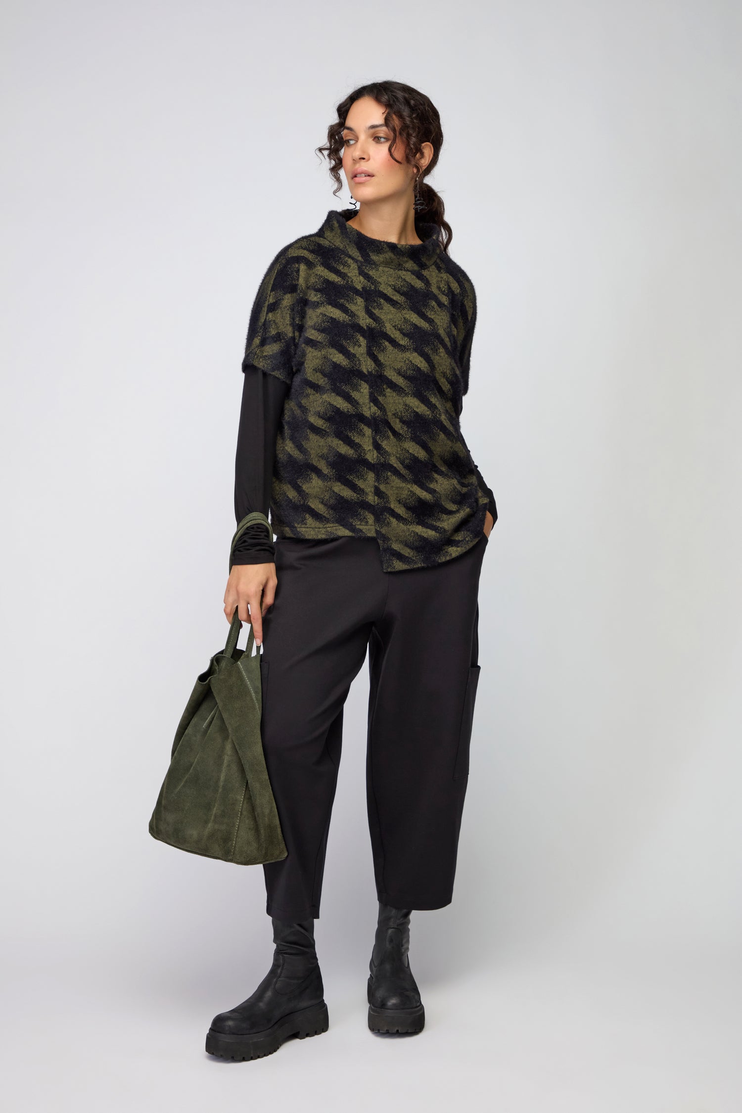 Blurred Jacquard Jersey Top