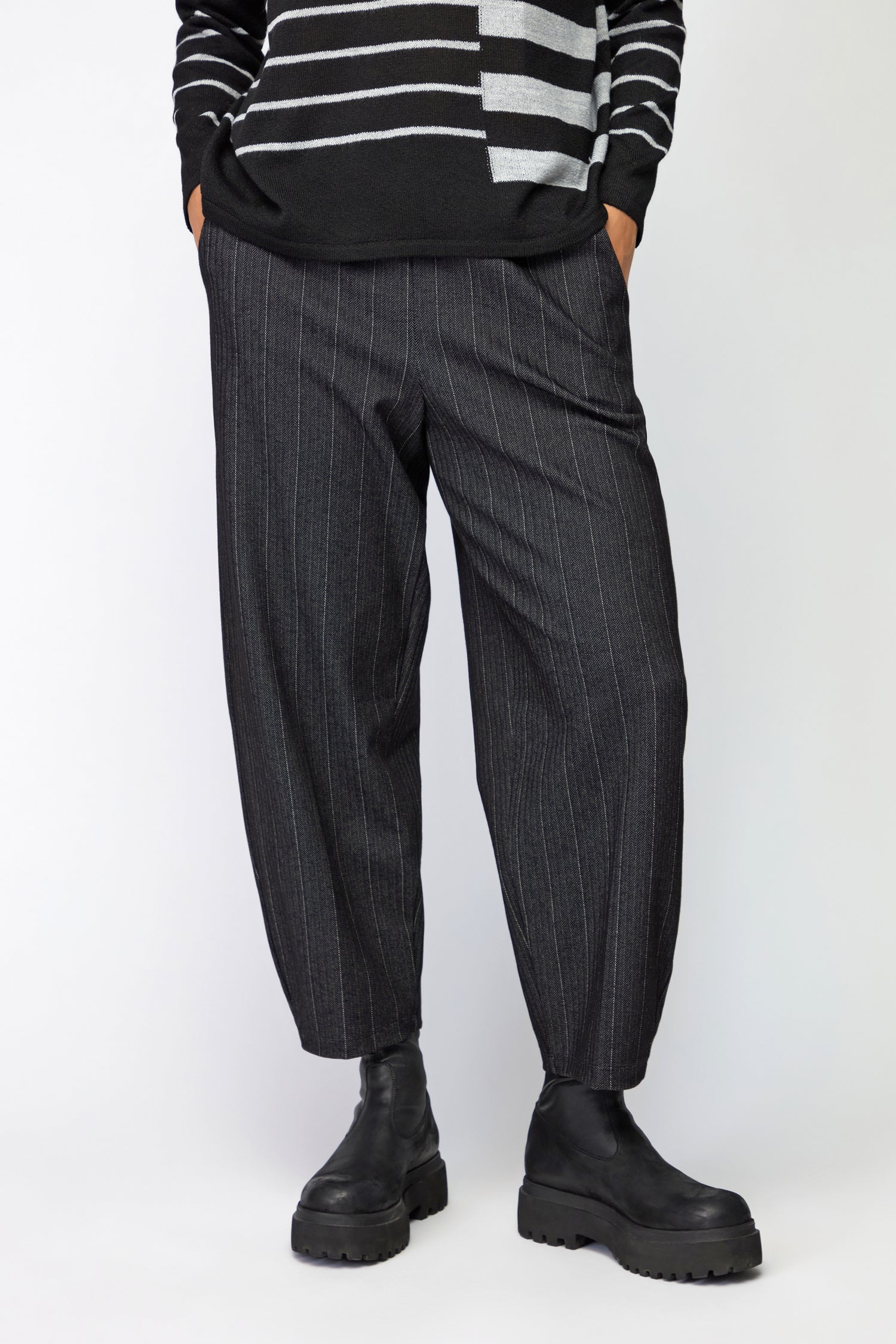 Pinstripe Jersey Trouser
