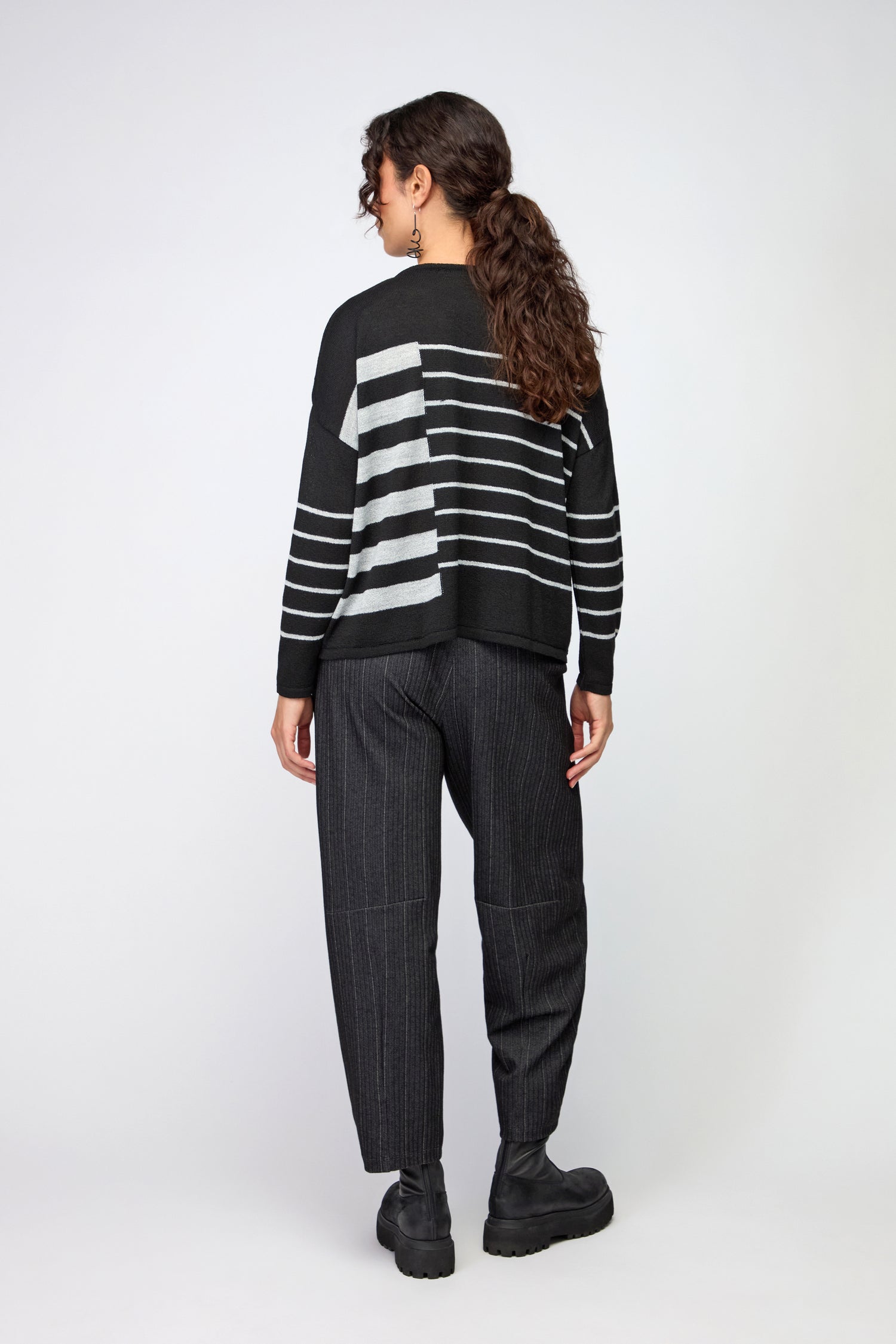 Pinstripe Jersey Trouser