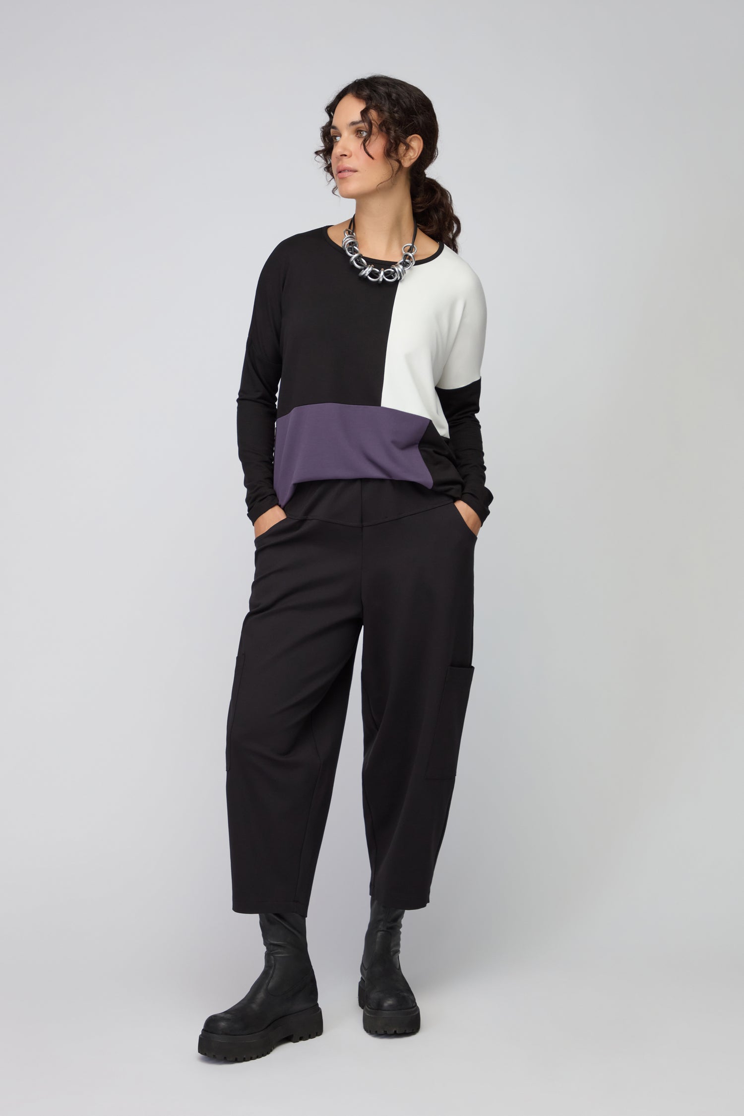 Side Pocket Ponte Trouser