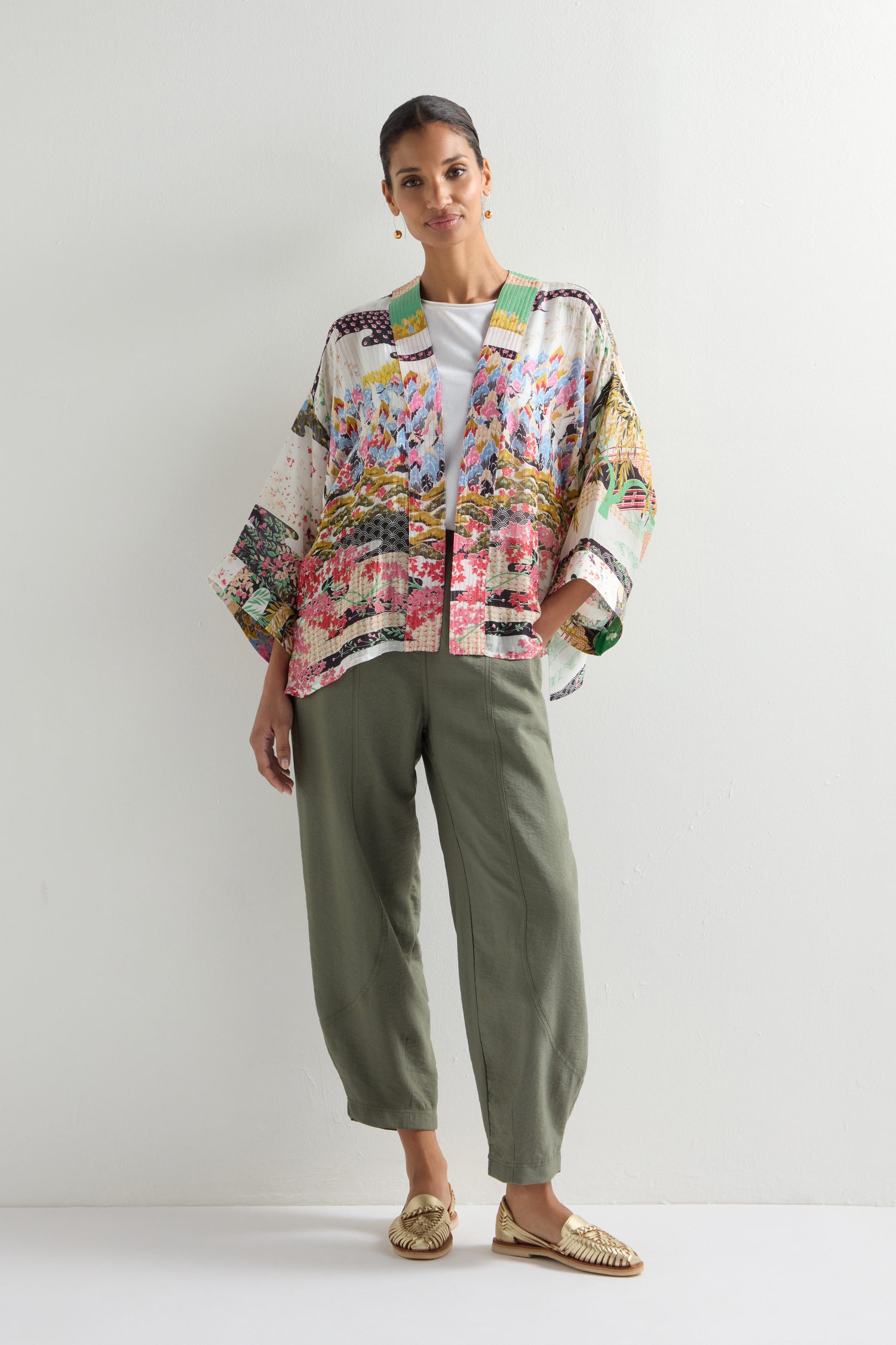 Spring Print Kimono