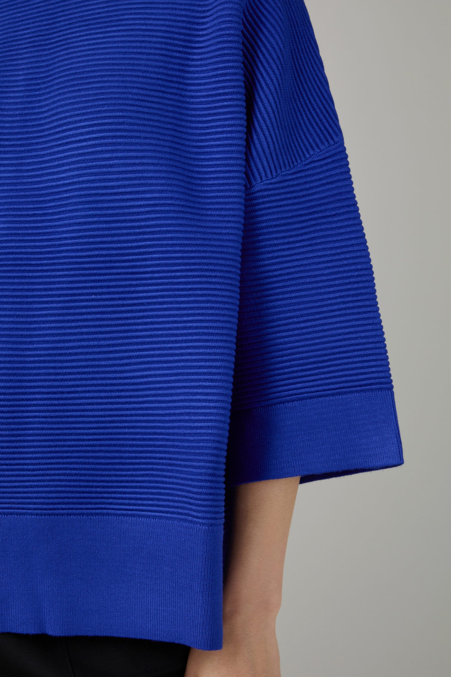 Wide Sleeve Ribbed Jumper