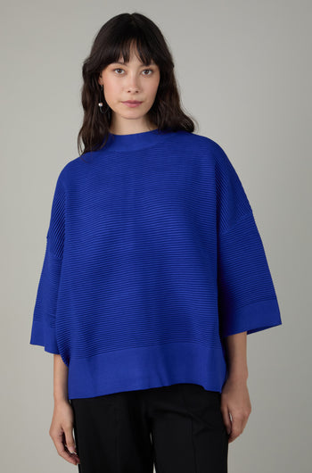 Wide Sleeve Ribbed Jumper