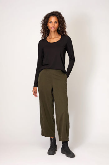 Soft Viscose Twill Bubble Trousers