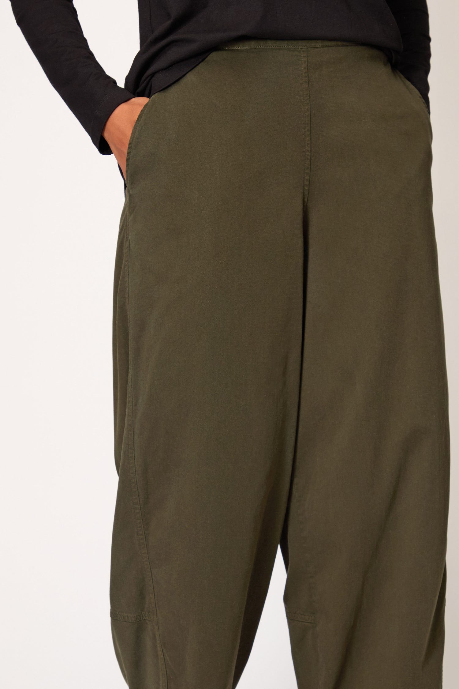 Soft Viscose Twill Bubble Trousers
