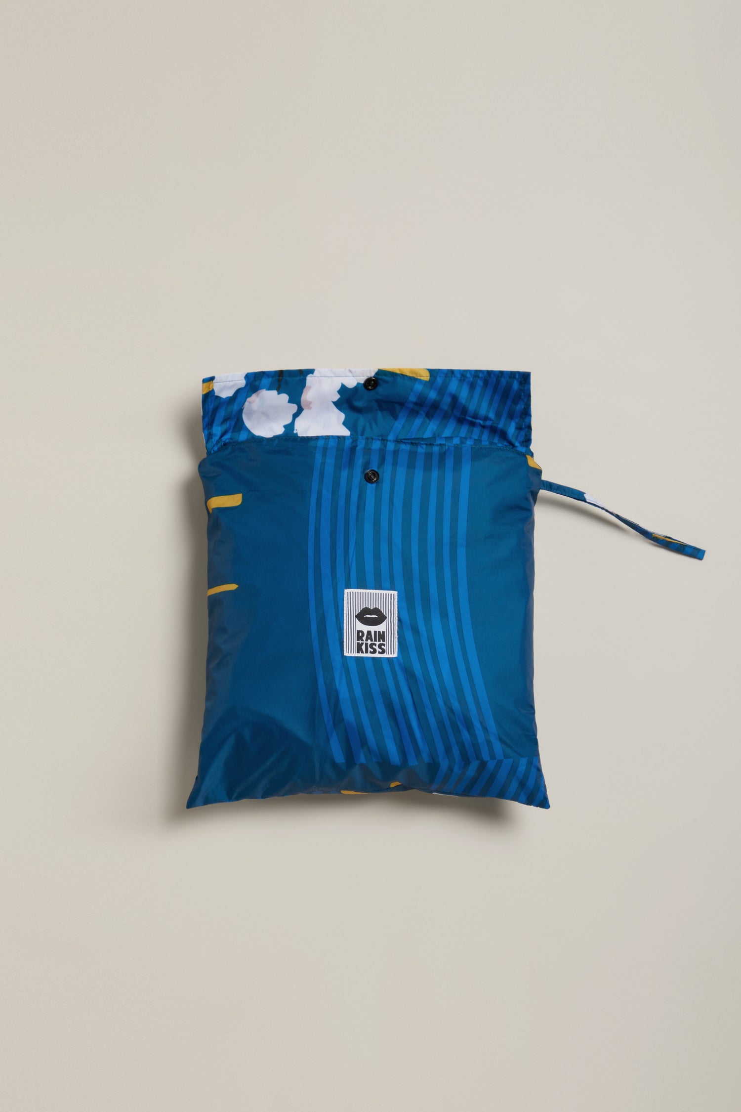 Japanese Blue Blossom Poncho