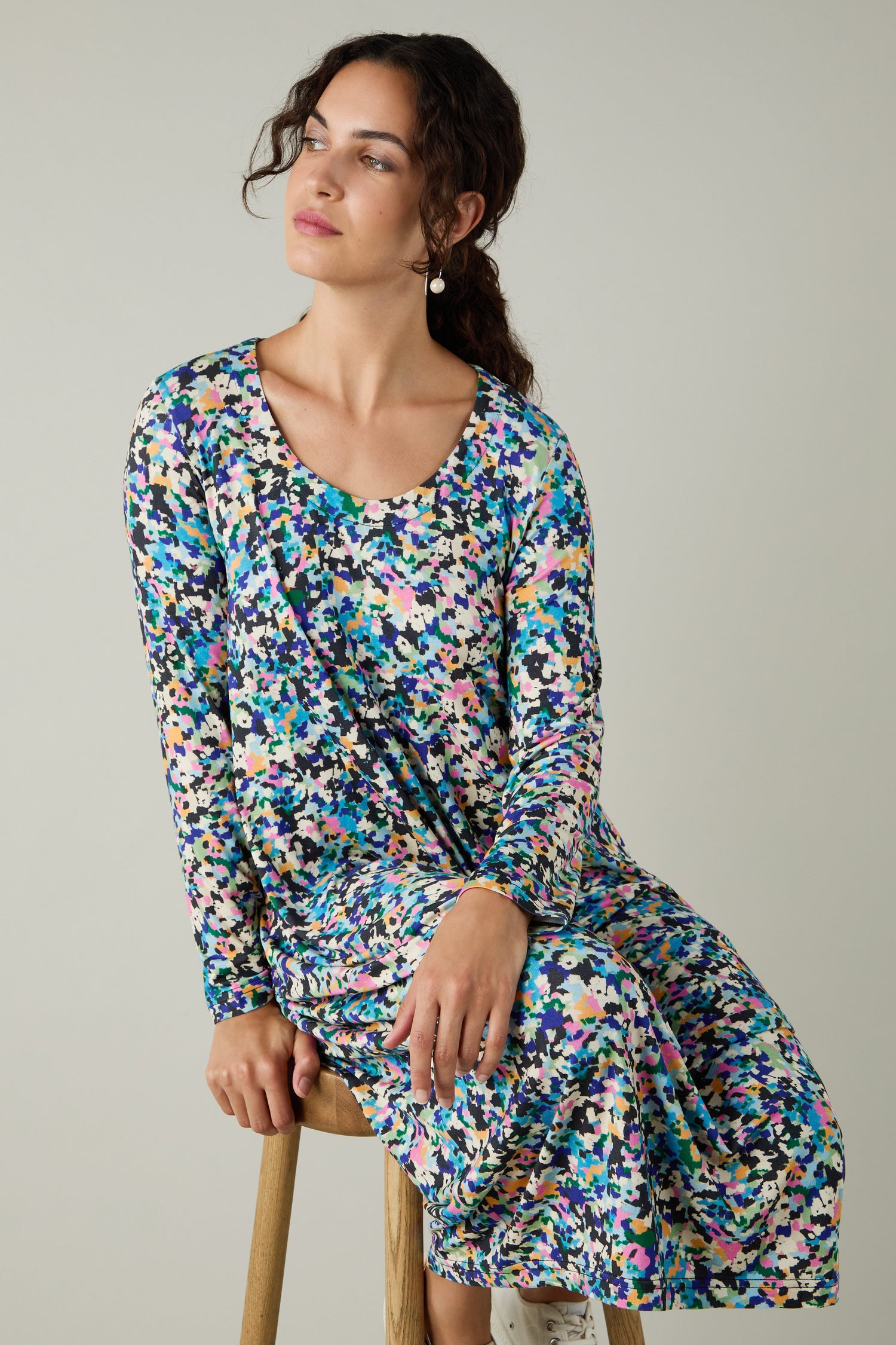 Colourful Confetti Jersey Bubble Dress