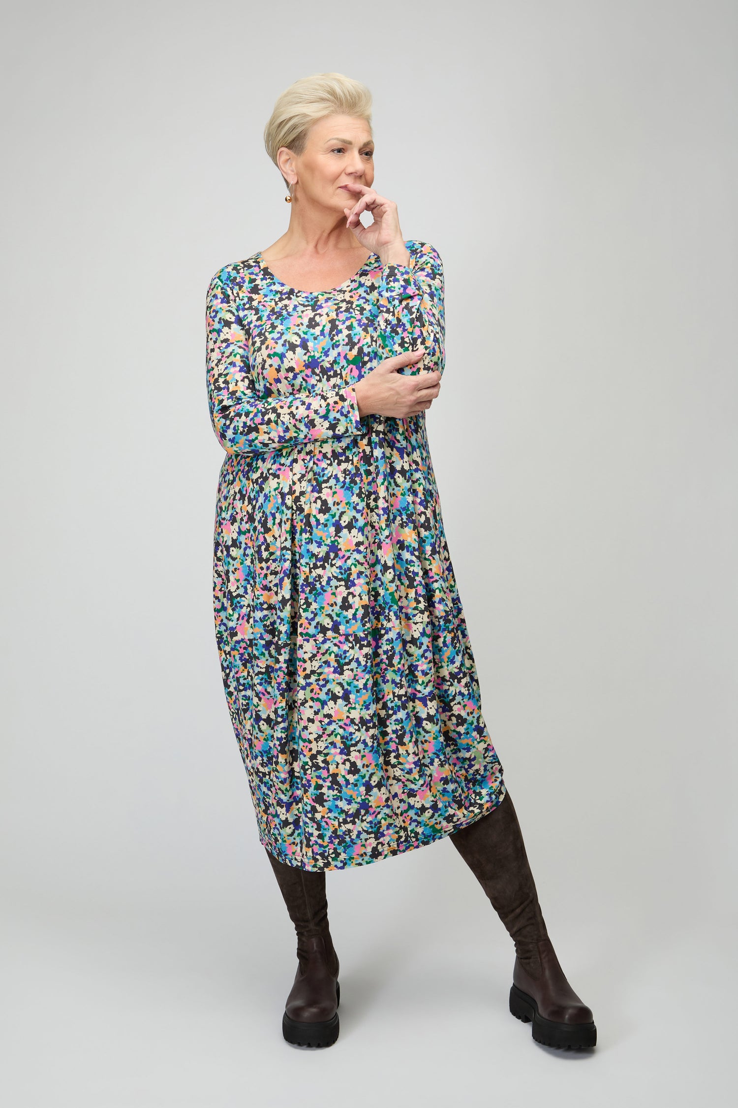 Colourful Confetti Jersey Bubble Dress