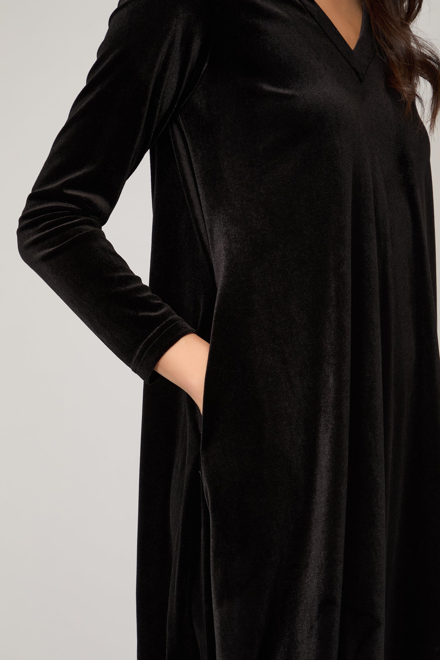 Velvet Jersey Bubble Dress