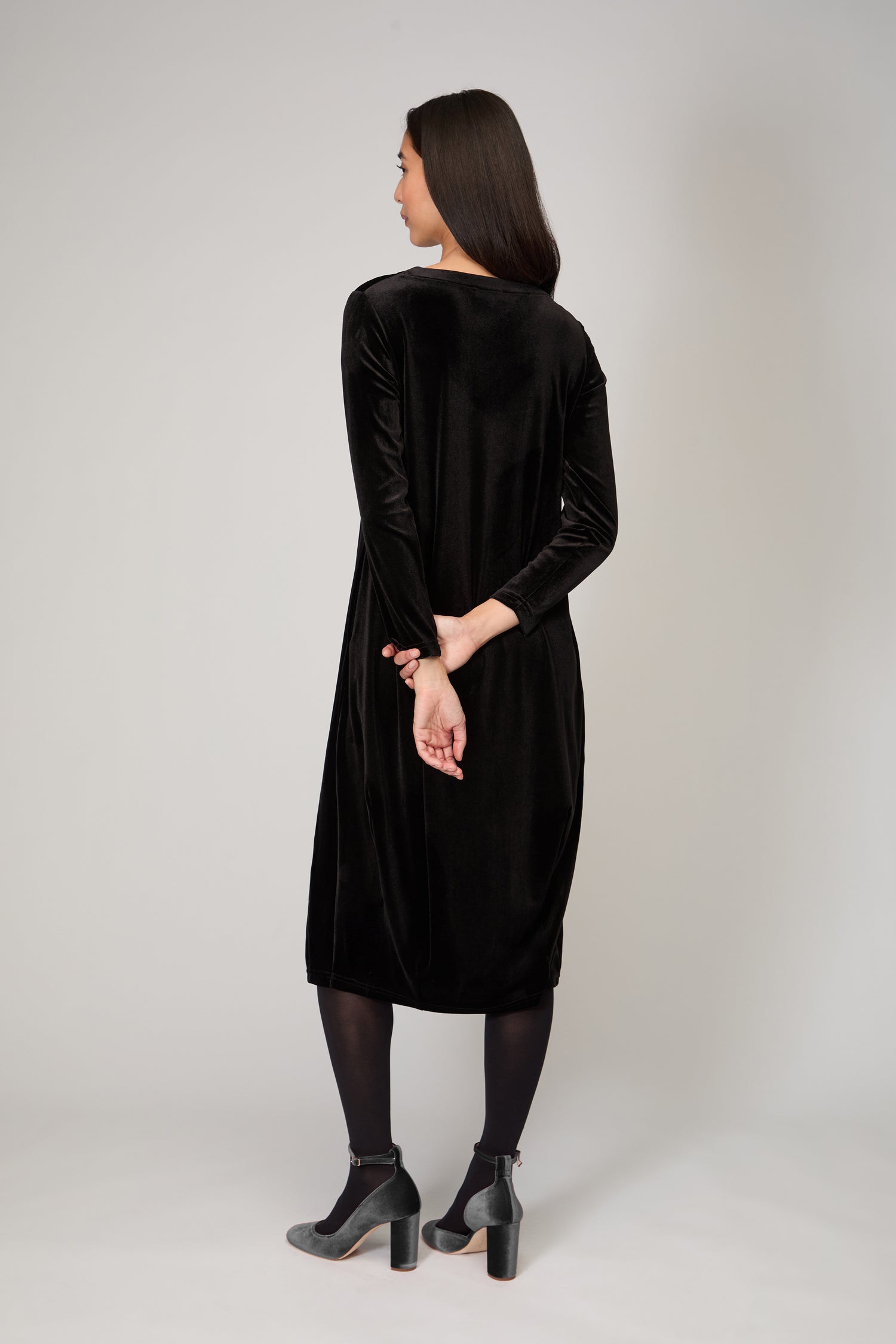 Velvet Jersey Bubble Dress