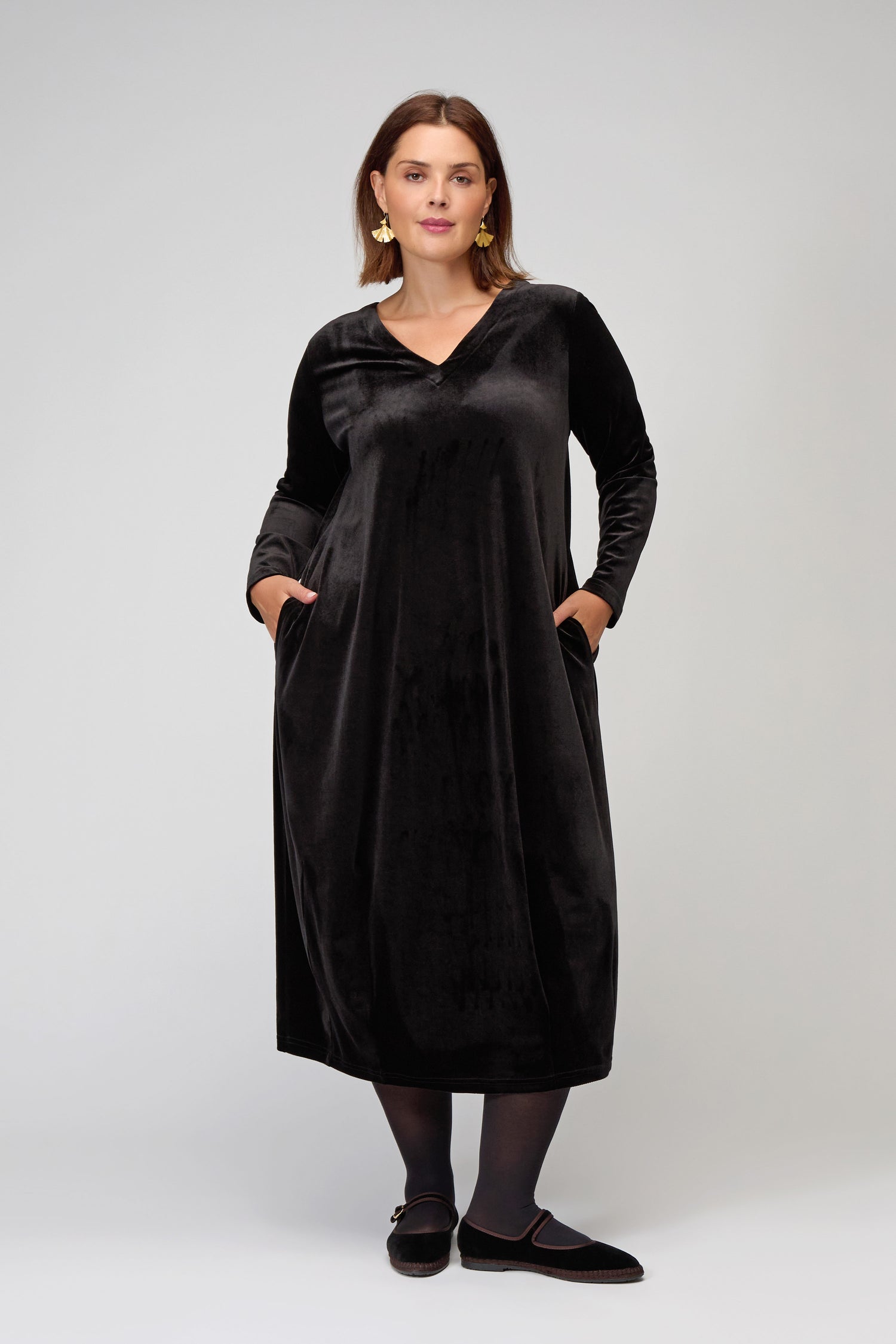 Velvet Jersey Bubble Dress